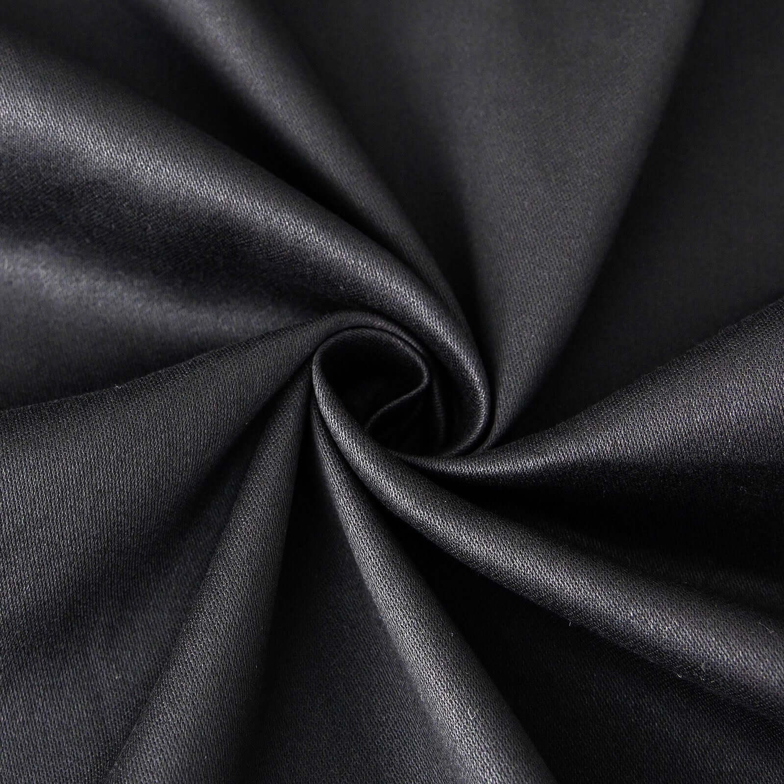 100% Cotton Square Table Overlay 70"x70" Black Linen - Soft & Breathable Table Topper - Image 4