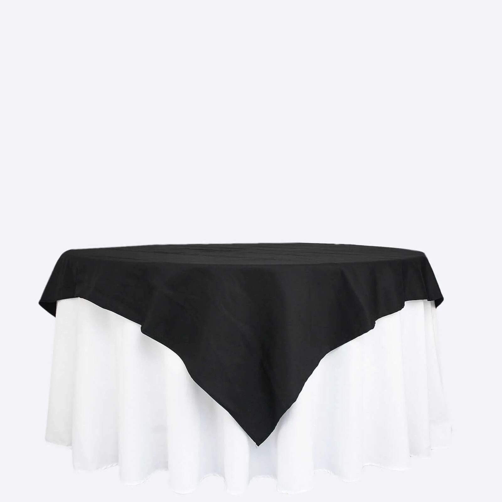 100% Cotton Square Table Overlay 70"x70" Black Linen - Soft & Breathable Table Topper - Image 8