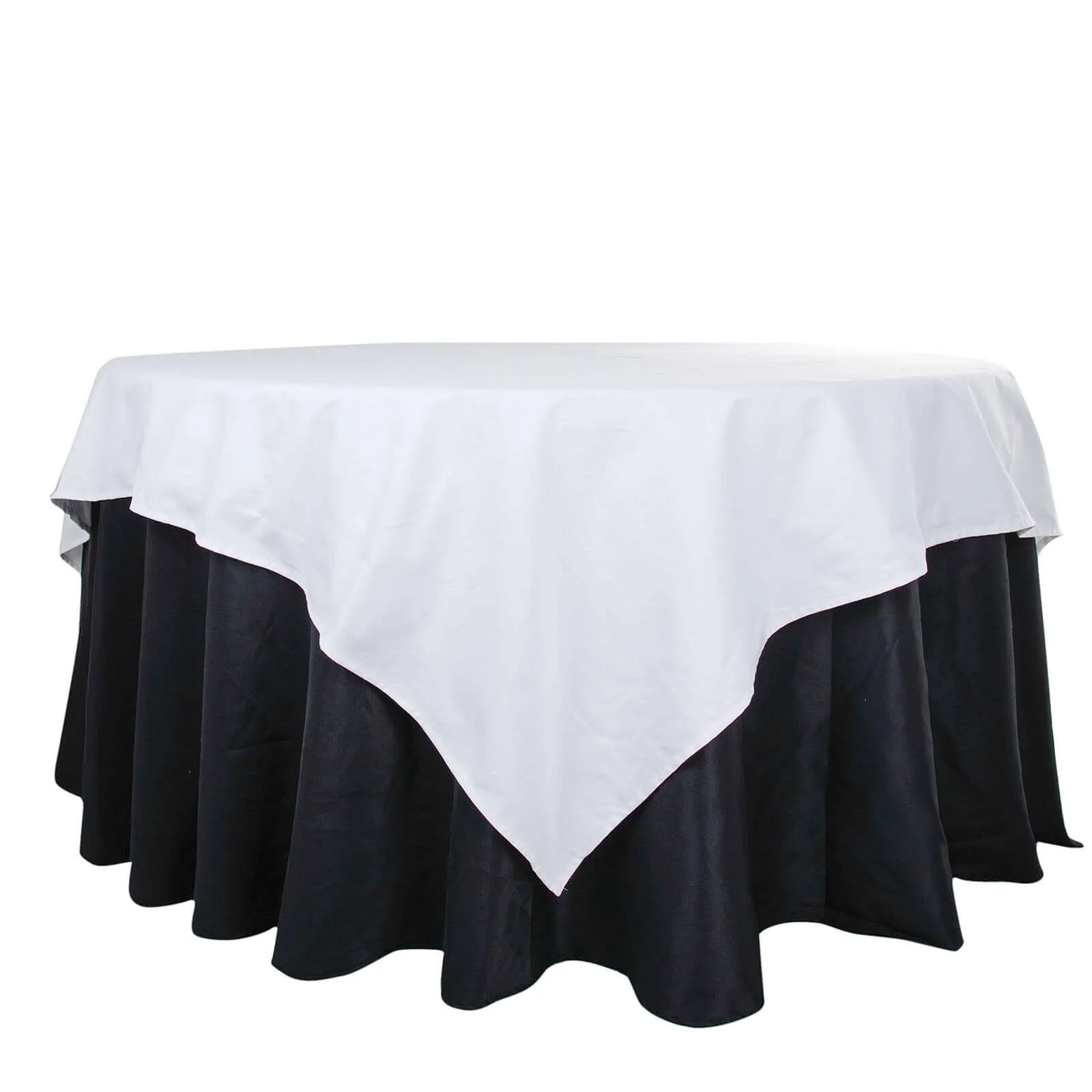 100% Cotton Square Table Overlay 90"x90" White Linen - Soft & Breathable Table Topper for Stylish Tablescapes - Image 7