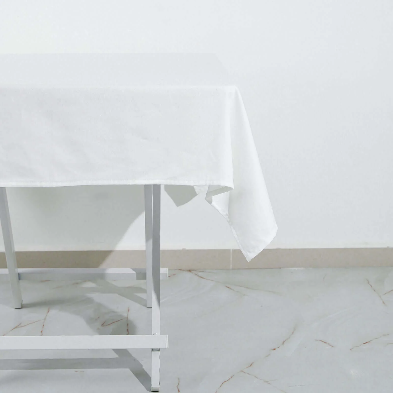 100% Cotton Square Tablecloth 54"x54" White Linen - Soft & Breathable Table Cover for Stylish Tablescapes - Image 6