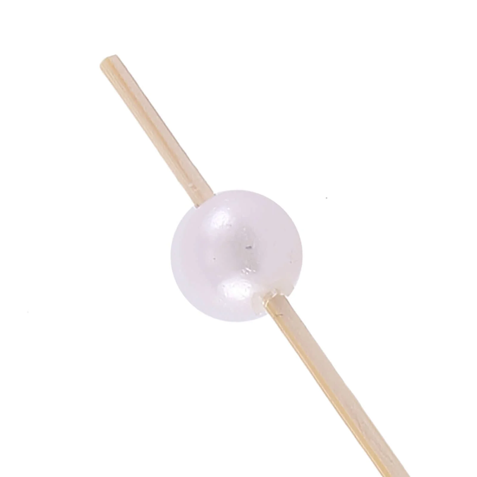 100-Pack Bamboo Skewers 5", Natural Pearl Decorative Top Stir Sticks - Eco Friendly Cocktail Picks - Image 8