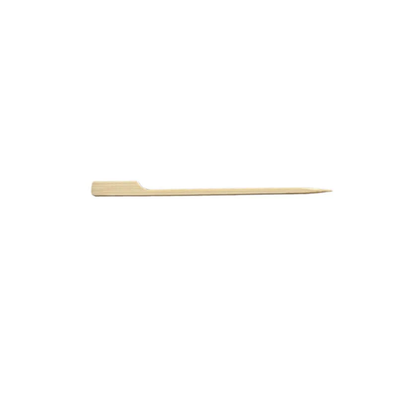 100-Pack Bamboo Skewers 6" Natural Paddle Shaped - Eco Friendly Wooden Cocktail Picks for Appetizers Fruit Kabobs & Party Platter Displays - Image 7