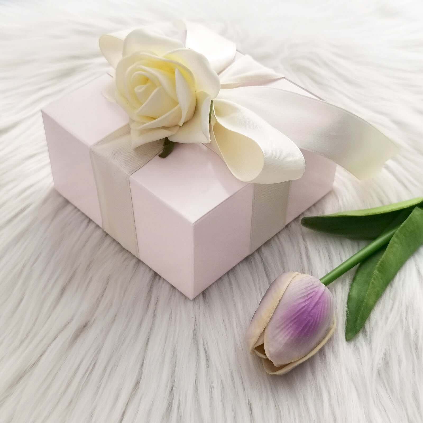 100 Pack Blush Cake Cupcake Party Favor Gift Boxes, DIY 4"x4"x2" - Image 2