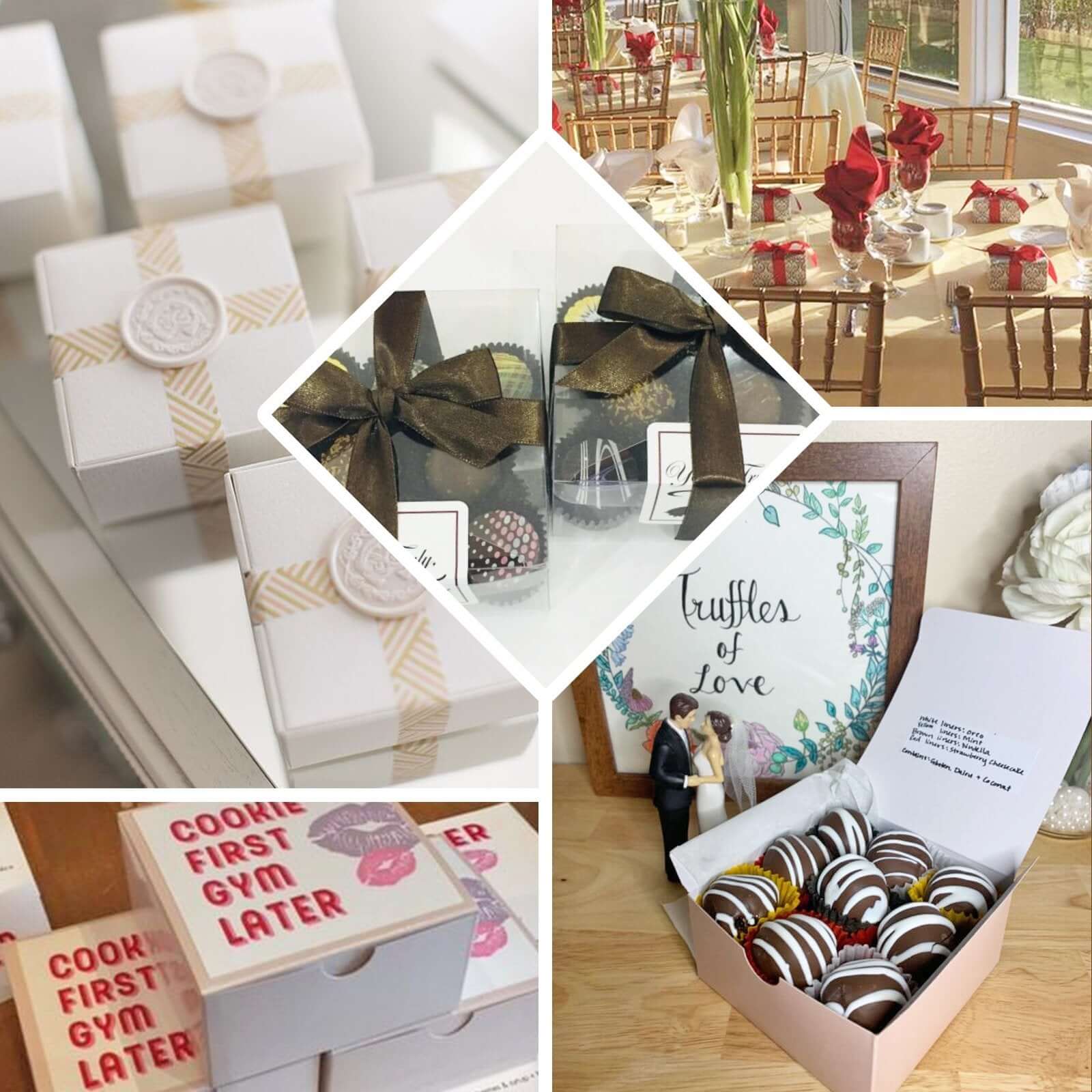 100 Pack Blush Cake Cupcake Party Favor Gift Boxes, DIY 4"x4"x2" - Image 6