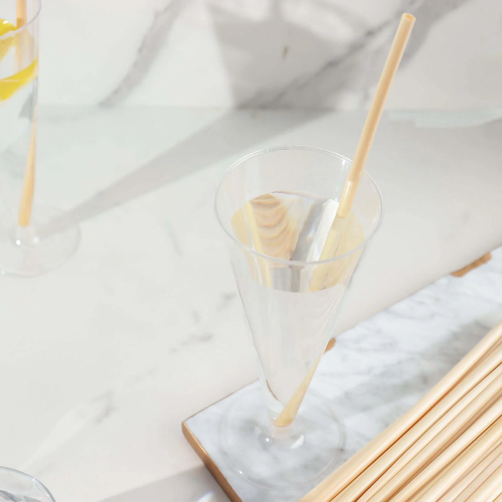 100-Pack Compostable Straws 9" Plant Based 100% Plastic Free - Eco-Friendly Wheat Drinking Straws - Image 8
