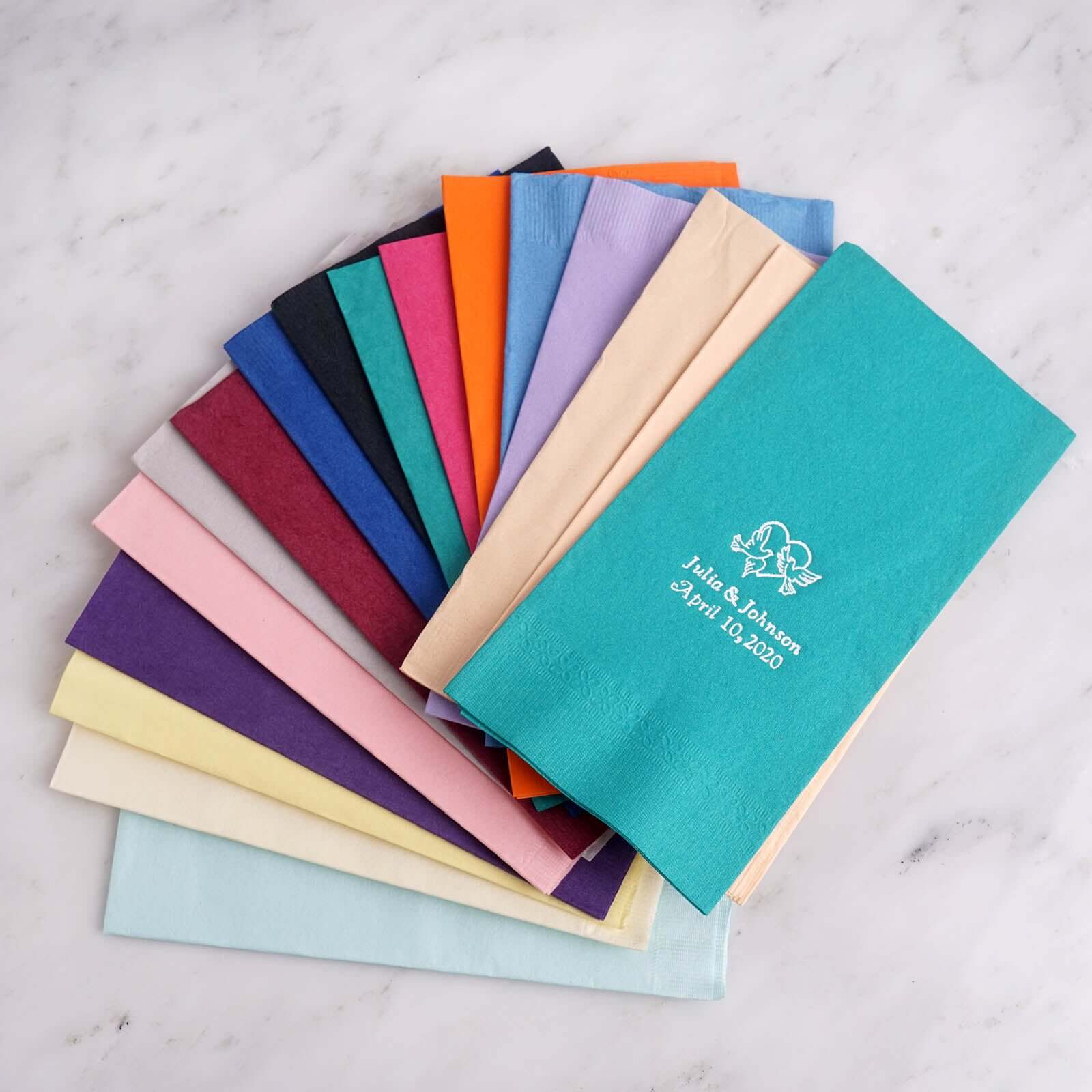 100-Pack Paper Dinner Napkins Personalized Large Emblem - Custom Wedding Napkins for Events - Image 6