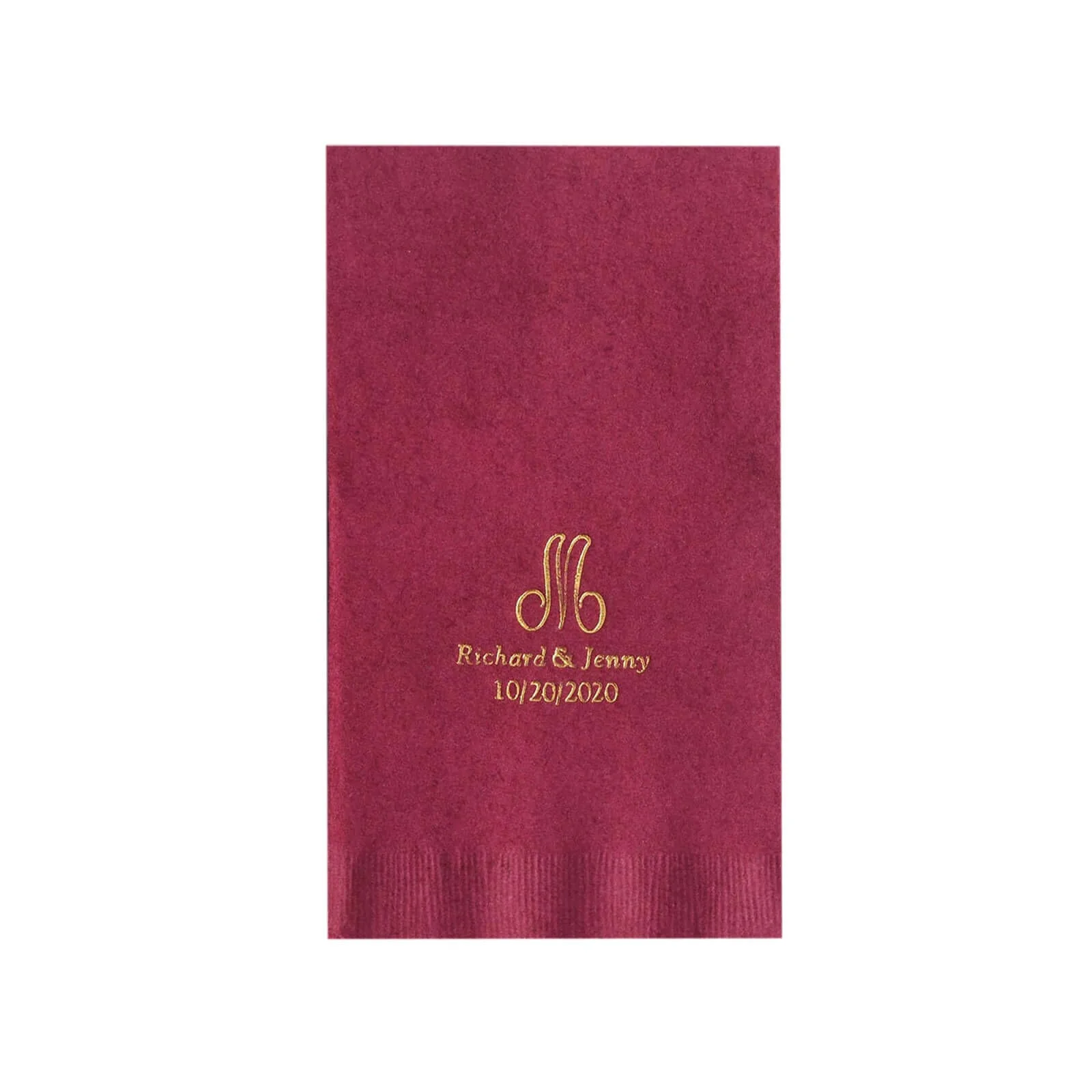 100-Pack Paper Dinner Napkins Personalized Monogram - Custom Wedding Napkins for Special Occasions - Image 12