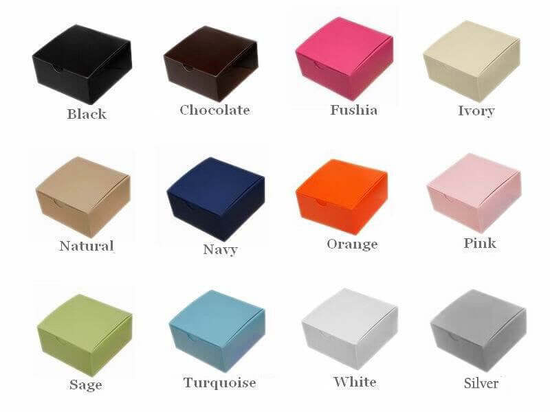 100 Pack Personalized Large Diamond Monogram Wedding Favor Gift Box 4"x4"x2" - Image 5