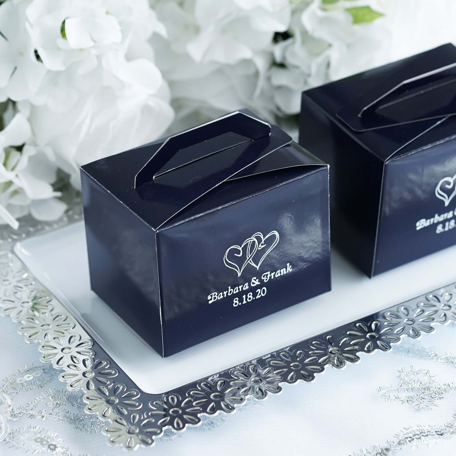 100 Pack Personalized Tote Wedding Favor Party Gift Boxes - Image 2