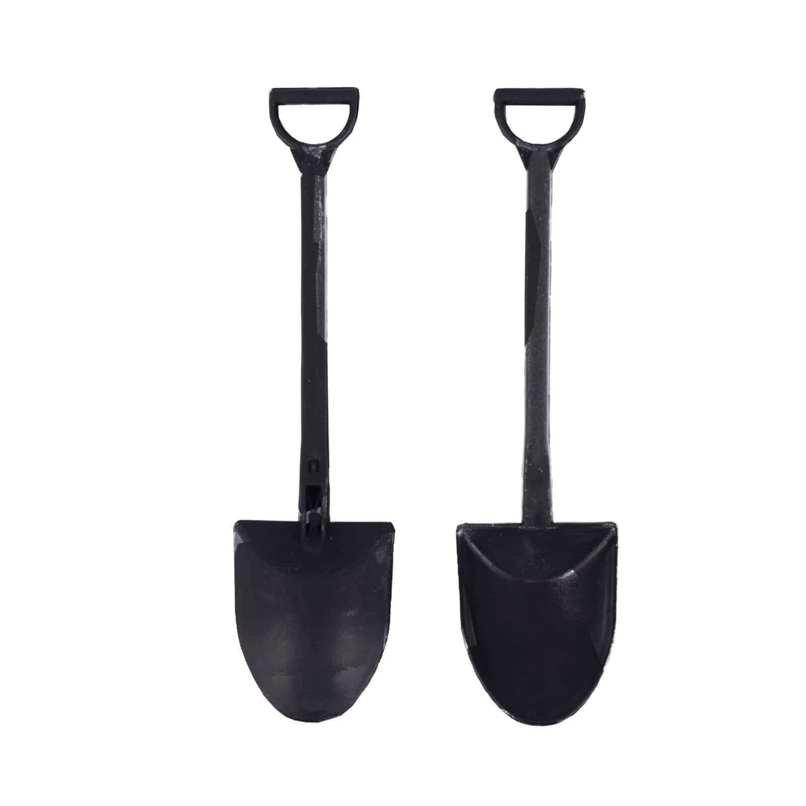 100-Pack Plastic Dessert Spoons 4.5" Black Mini Shovel Design - Disposable Ice Cream Spoons - Image 7