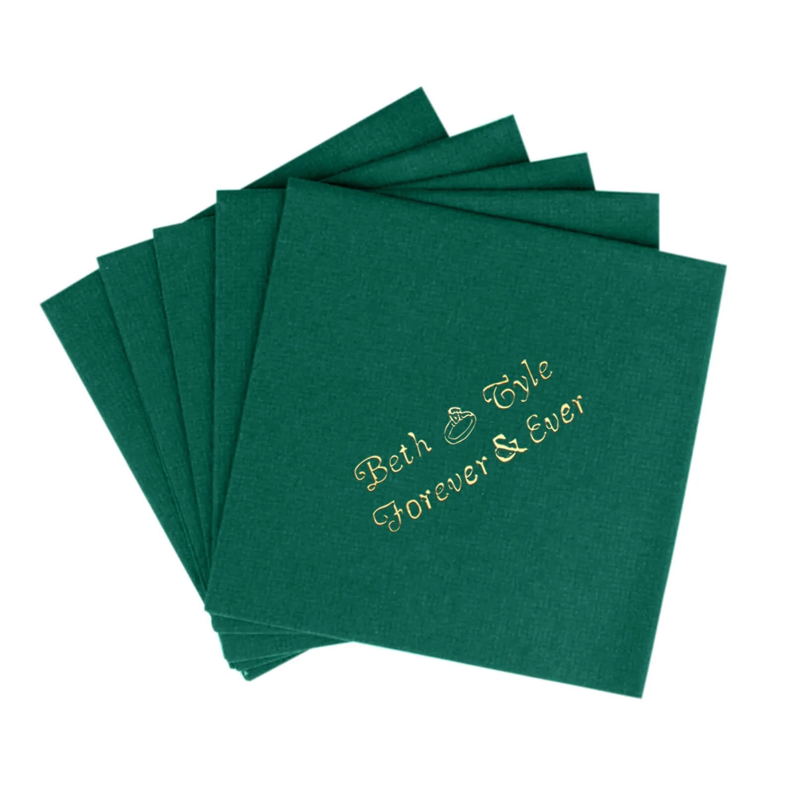 100-Pack Soft Airlaid Paper Beverage Napkins Personalized Small Emblem - Highly Absorbent Custom Napkins - Image 14