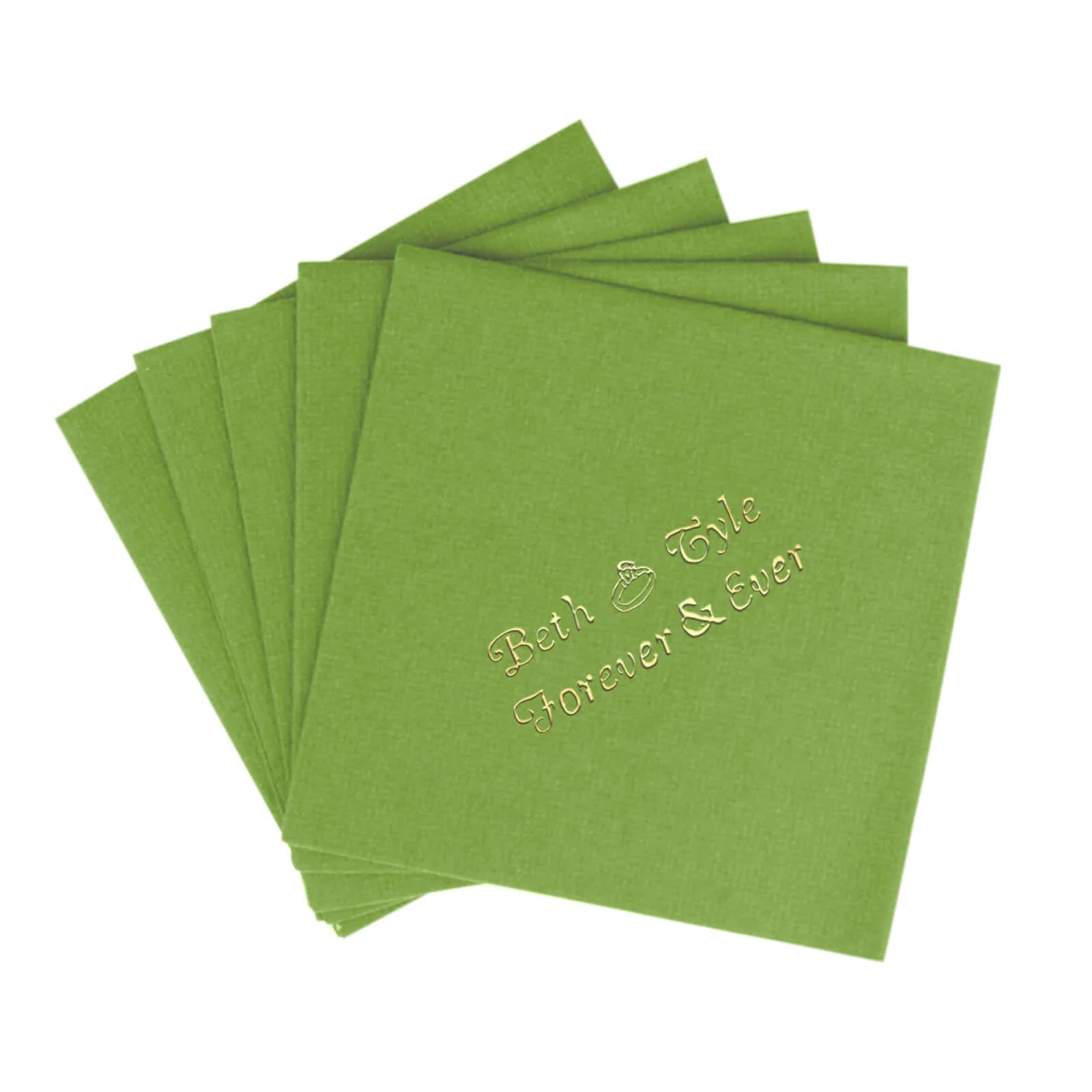 100-Pack Soft Airlaid Paper Beverage Napkins Personalized Small Emblem - Highly Absorbent Custom Napkins - Image 16