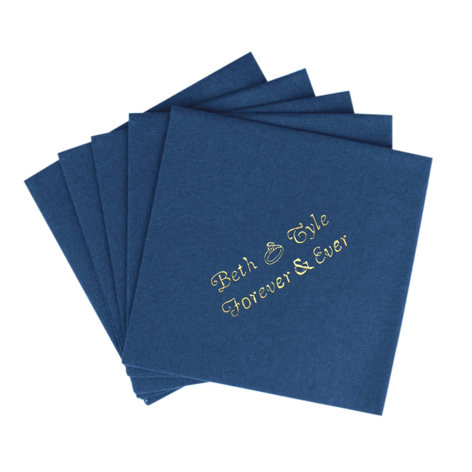 100-Pack Soft Airlaid Paper Beverage Napkins Personalized Small Emblem - Highly Absorbent Custom Napkins - Image 20