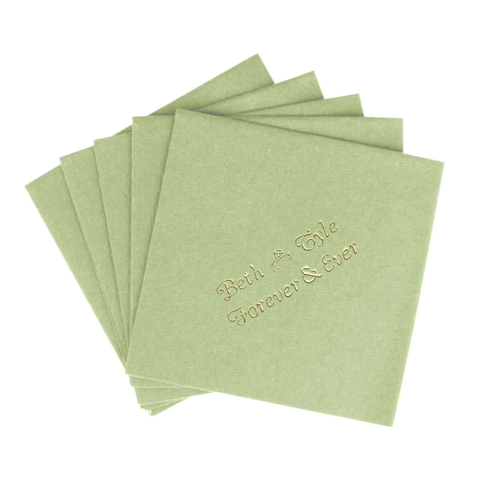 100-Pack Soft Airlaid Paper Beverage Napkins Personalized Small Emblem - Highly Absorbent Custom Napkins - Image 22