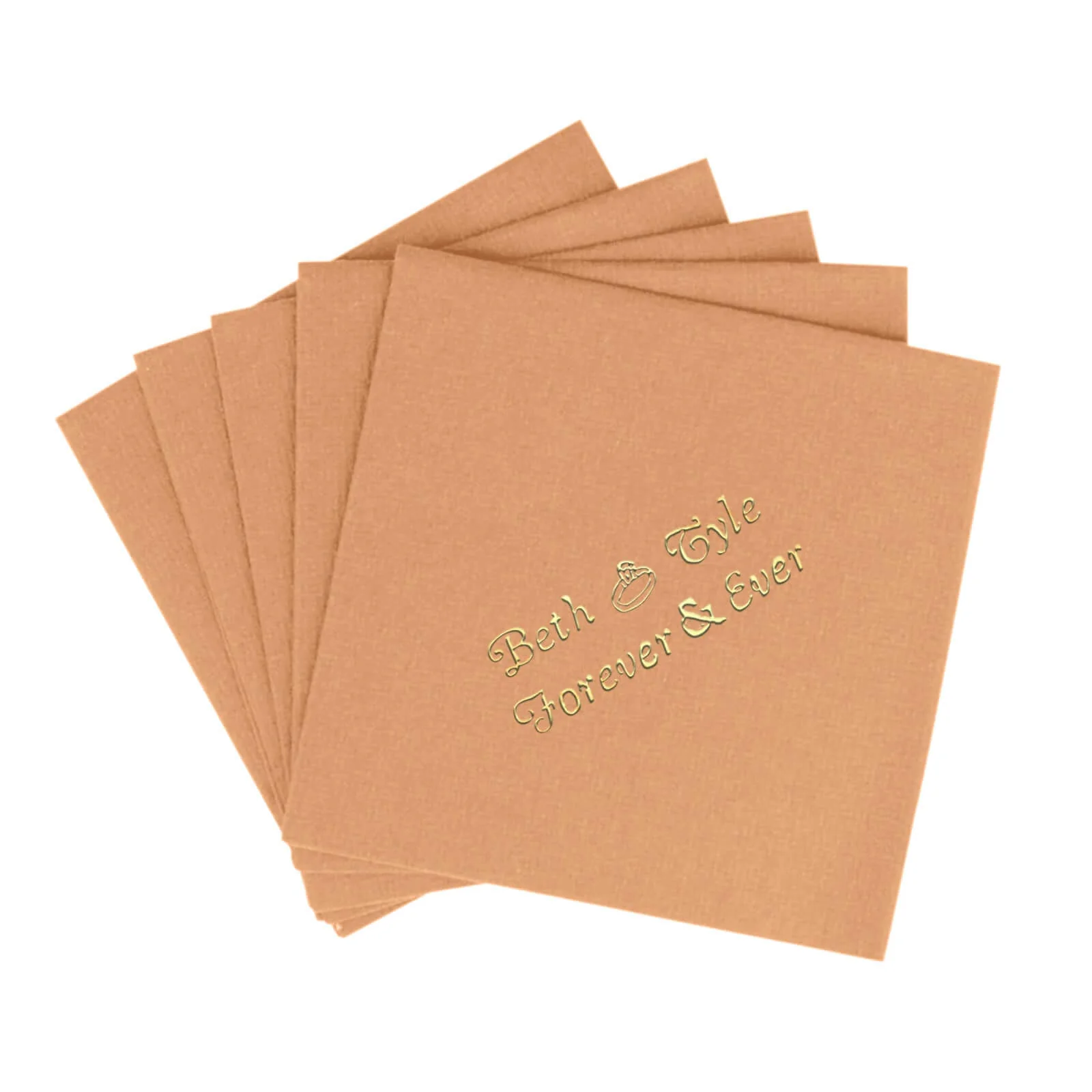 100-Pack Soft Airlaid Paper Beverage Napkins Personalized Small Emblem - Highly Absorbent Custom Napkins - Image 26