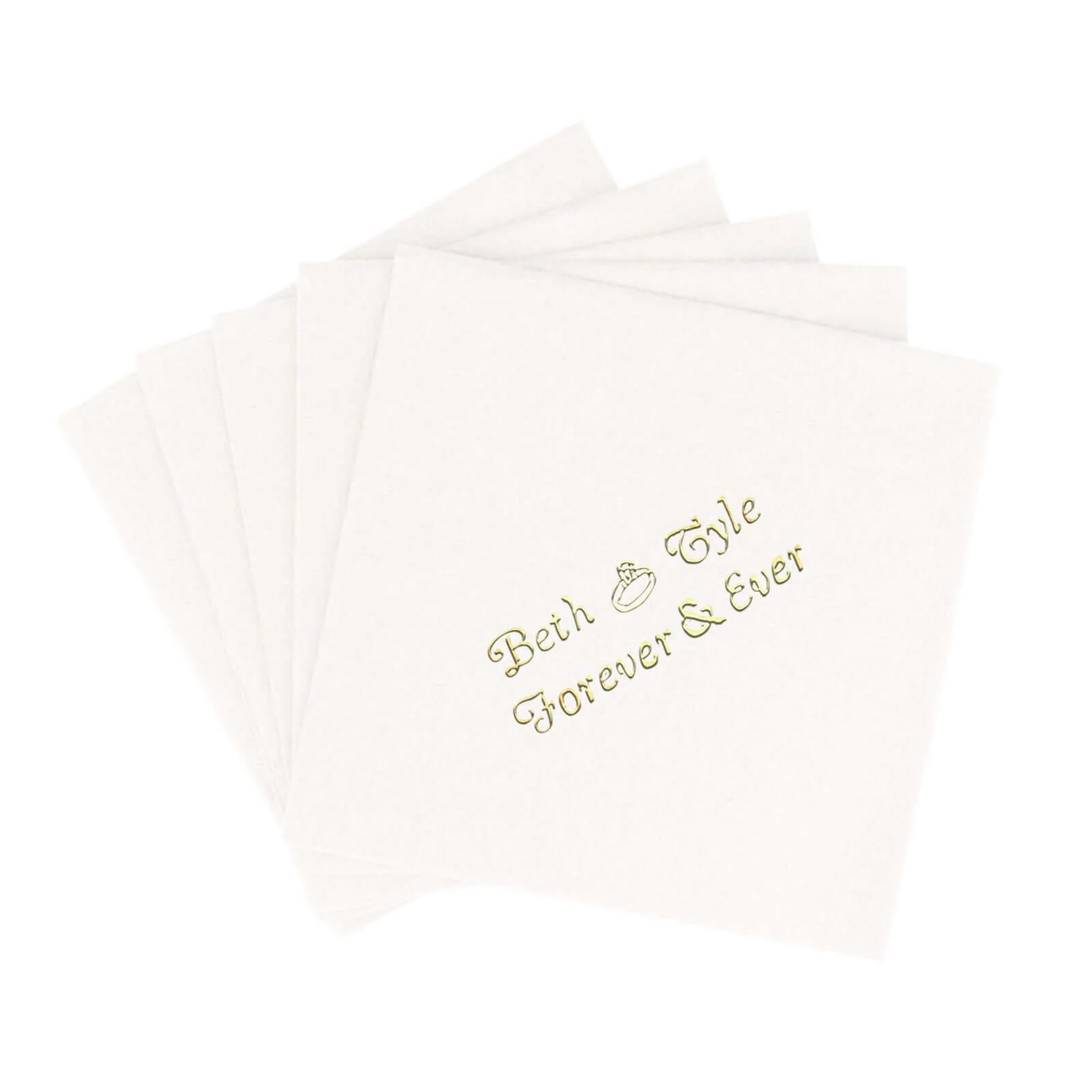 100-Pack Soft Airlaid Paper Beverage Napkins Personalized Small Emblem - Highly Absorbent Custom Napkins - Image 28