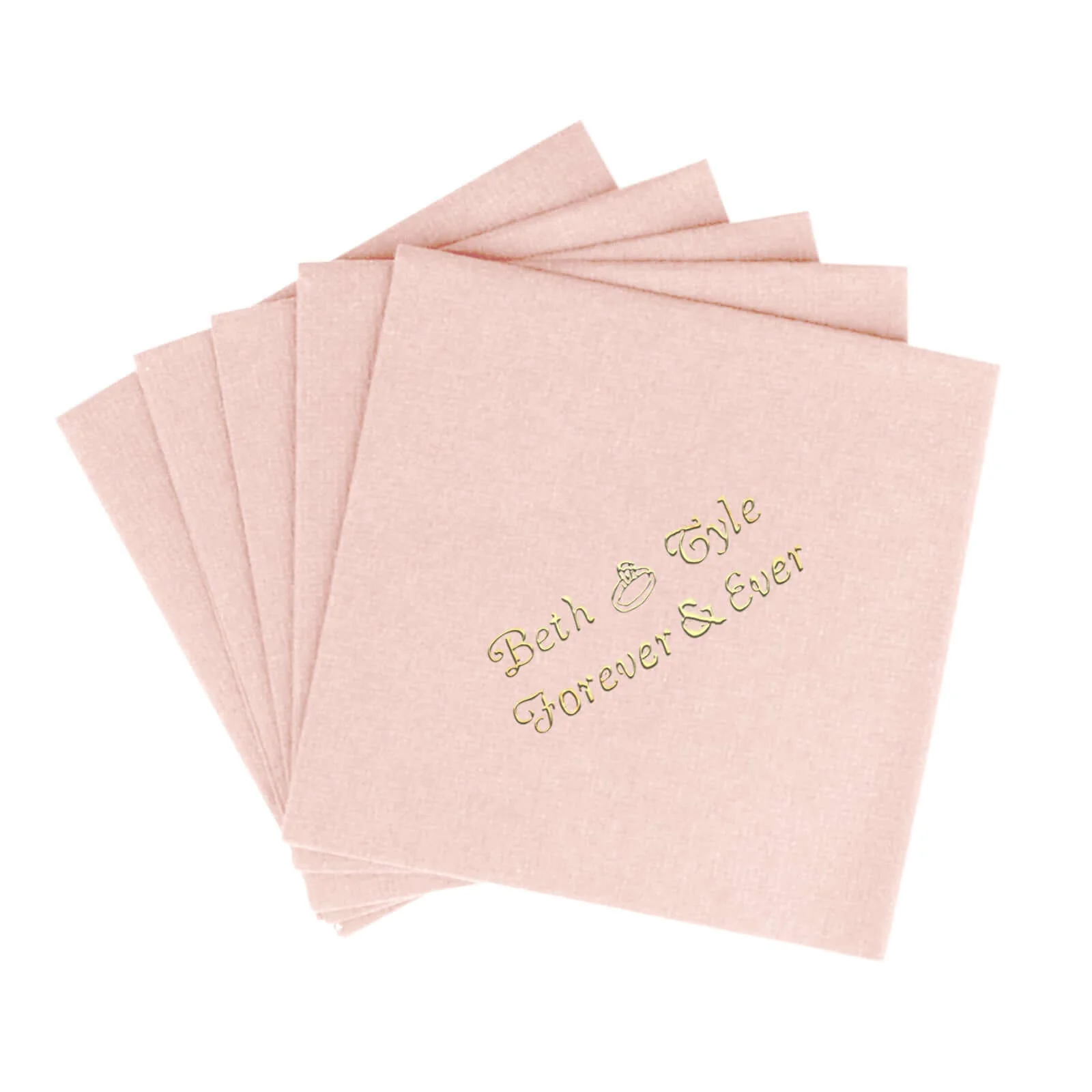 100-Pack Soft Airlaid Paper Beverage Napkins Personalized Small Emblem - Highly Absorbent Custom Napkins - Image 3