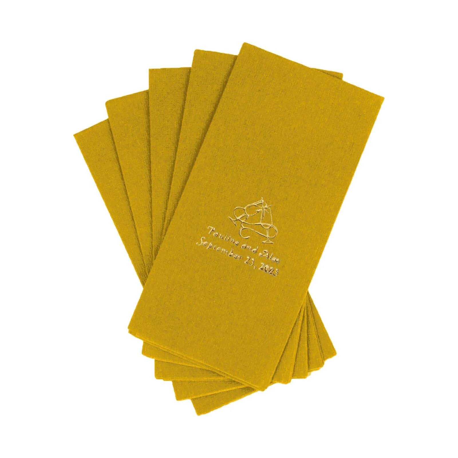 100-Pack Soft Airlaid Paper Dinner Napkins Personalized Large Emblem - Custom Highly Absorbent Party Napkins - Image 12
