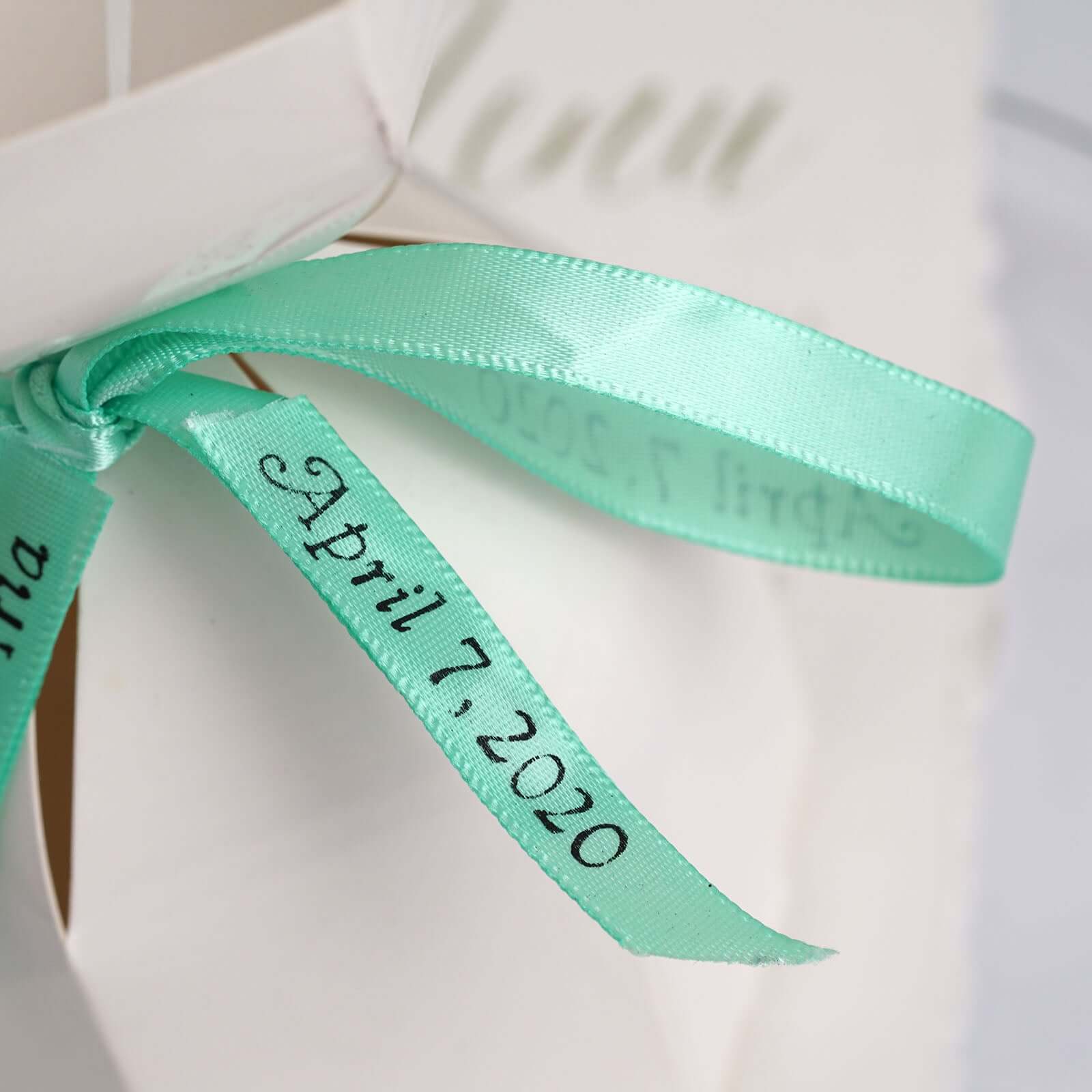 100 Pack White Personalized French A la Mode Favor Gift Boxes, Custom Wedding Favors - Image 4