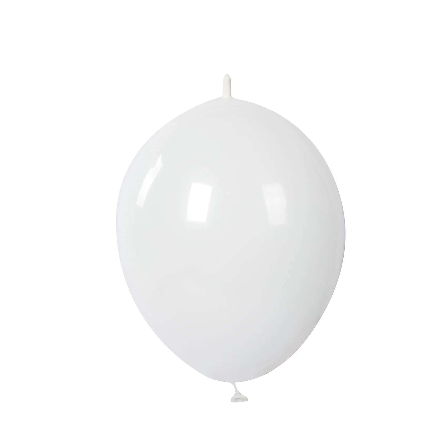 100 Pcs Biodegradable Quick Link Balloons 10" Matte Pastel White, Latex Linking Balloons for Balloon Chains, Garland, Arch, Backdrop & Wall Decor - Image 8
