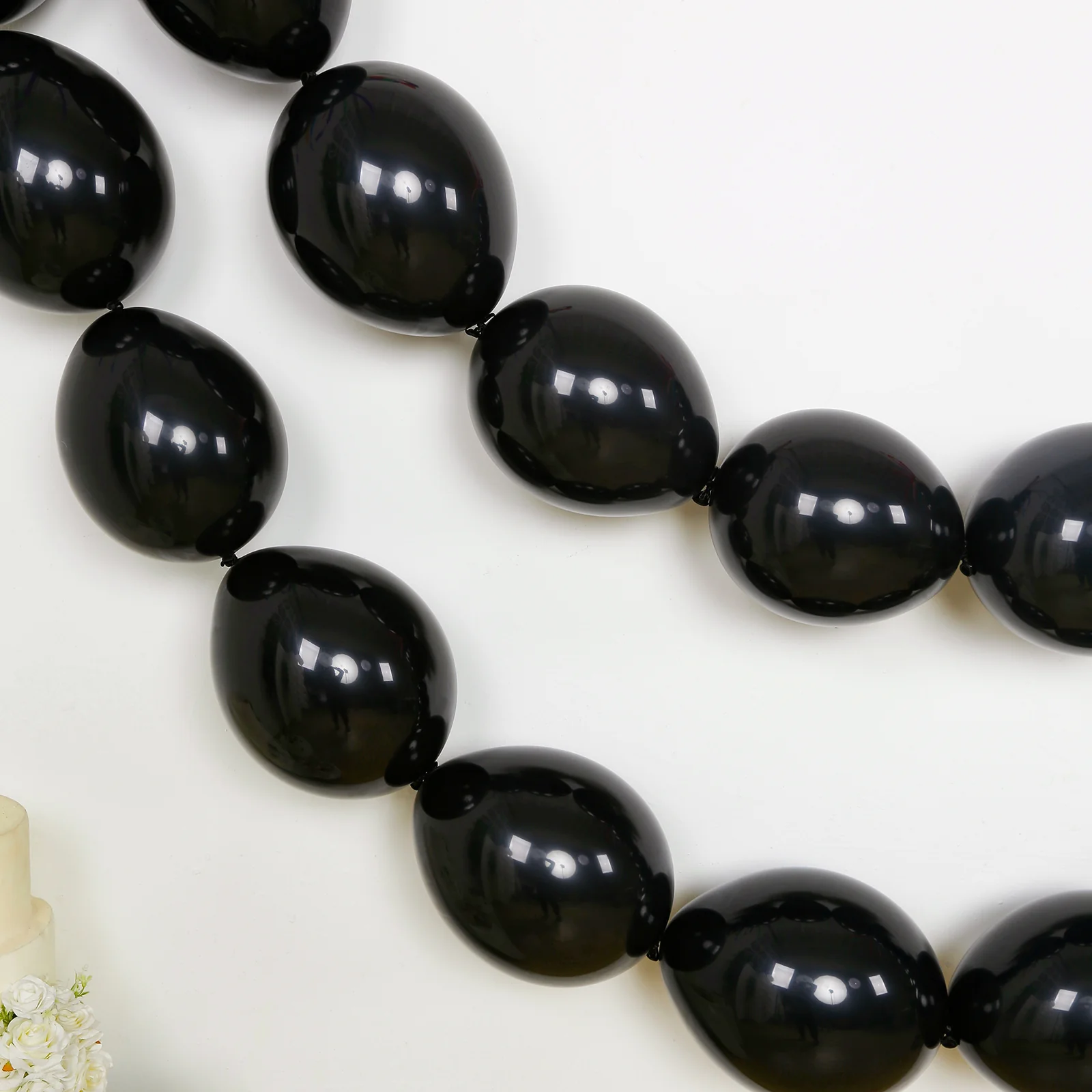 100 Pcs Biodegradable Quick Link Balloons 12" Matte Pastel Black, Latex Linking Balloons for Balloon Chains, Garland, Arch, Backdrop & Wall Decor - Image 11