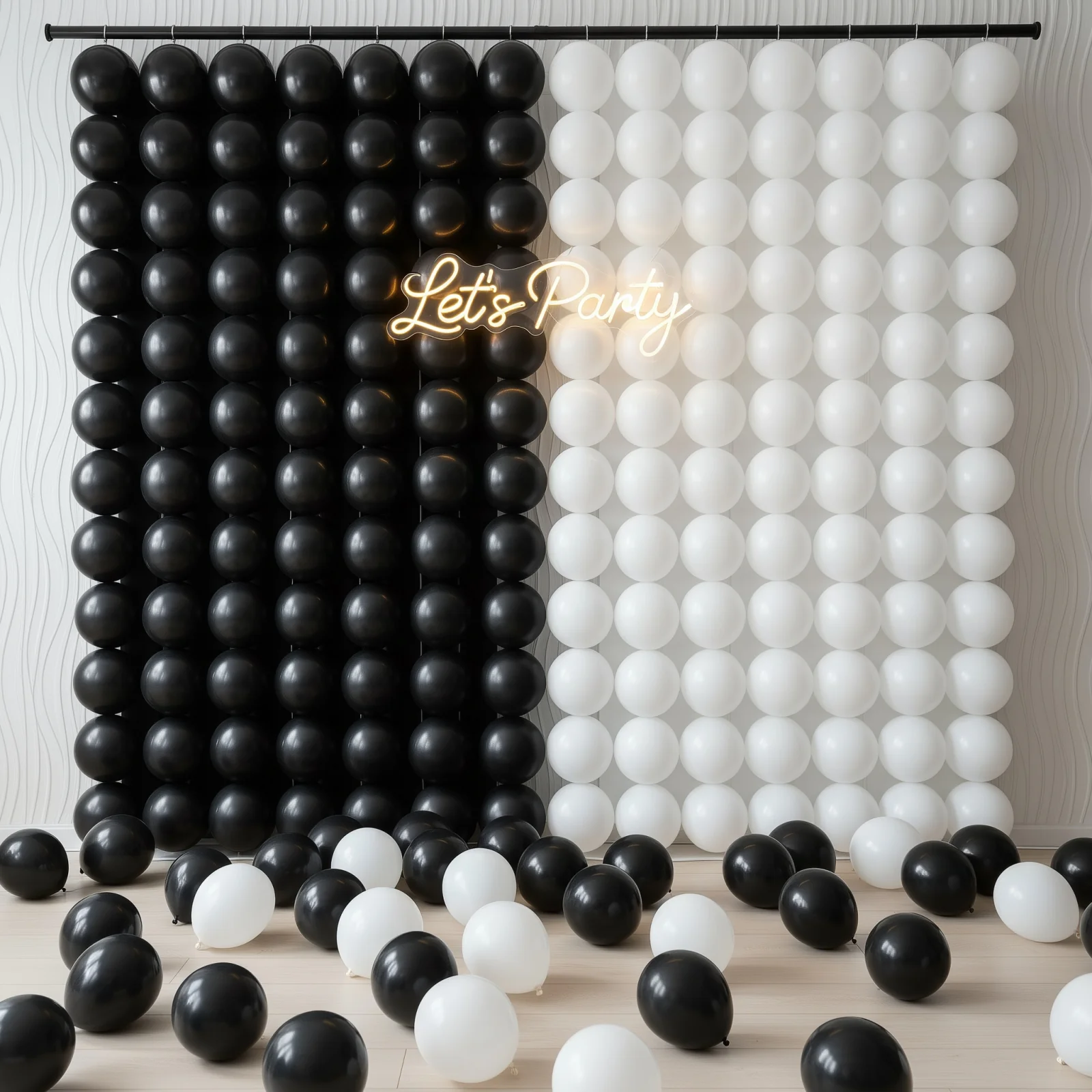 100 Pcs Biodegradable Quick Link Balloons 12" Matte Pastel Black, Latex Linking Balloons for Balloon Chains, Garland, Arch, Backdrop & Wall Decor - Image 8
