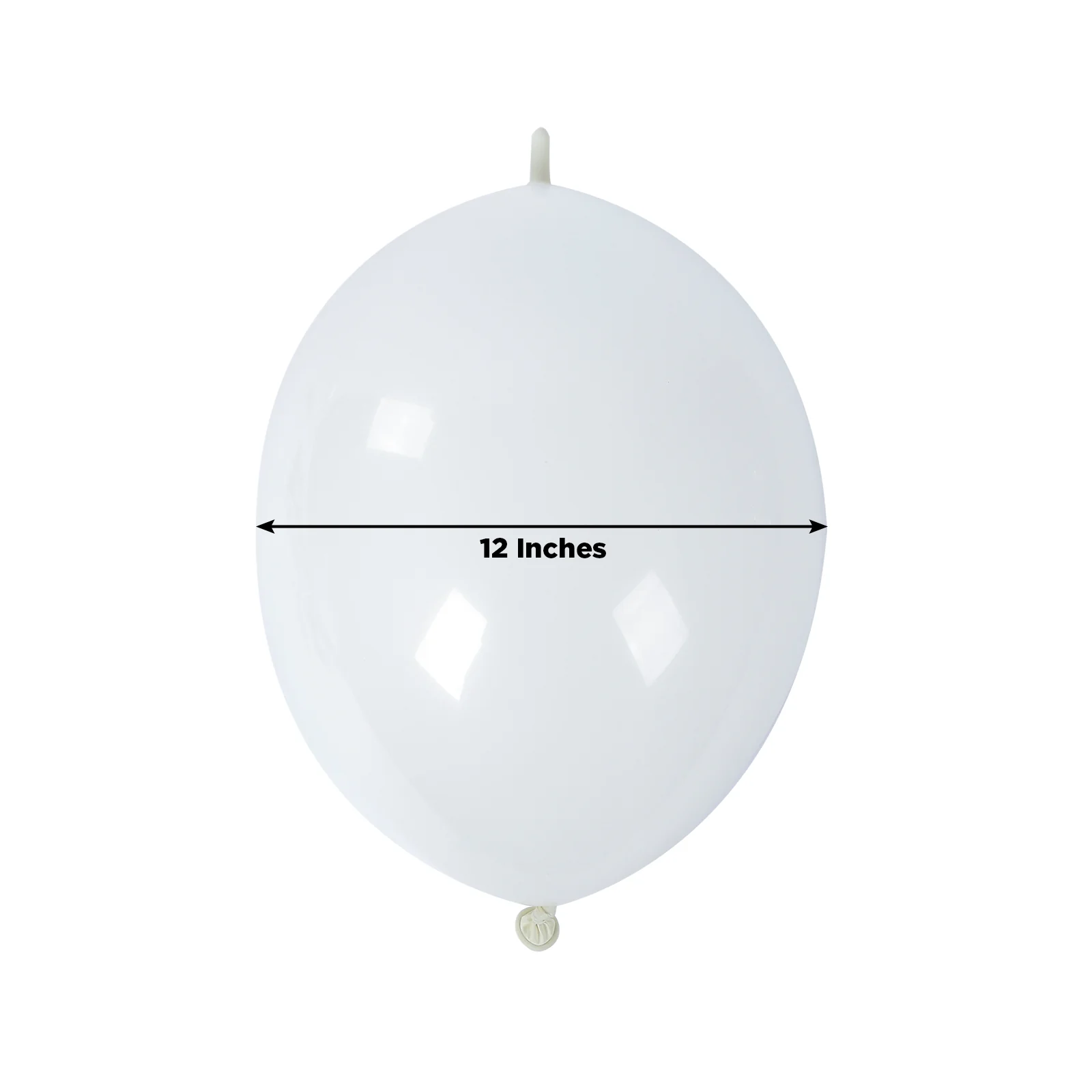 100 Pcs Biodegradable Quick Link Balloons 12" Matte Pastel White, Latex Linking Balloons for Balloon Chains, Garland, Arch, Backdrop & Wall Decor - Image 3