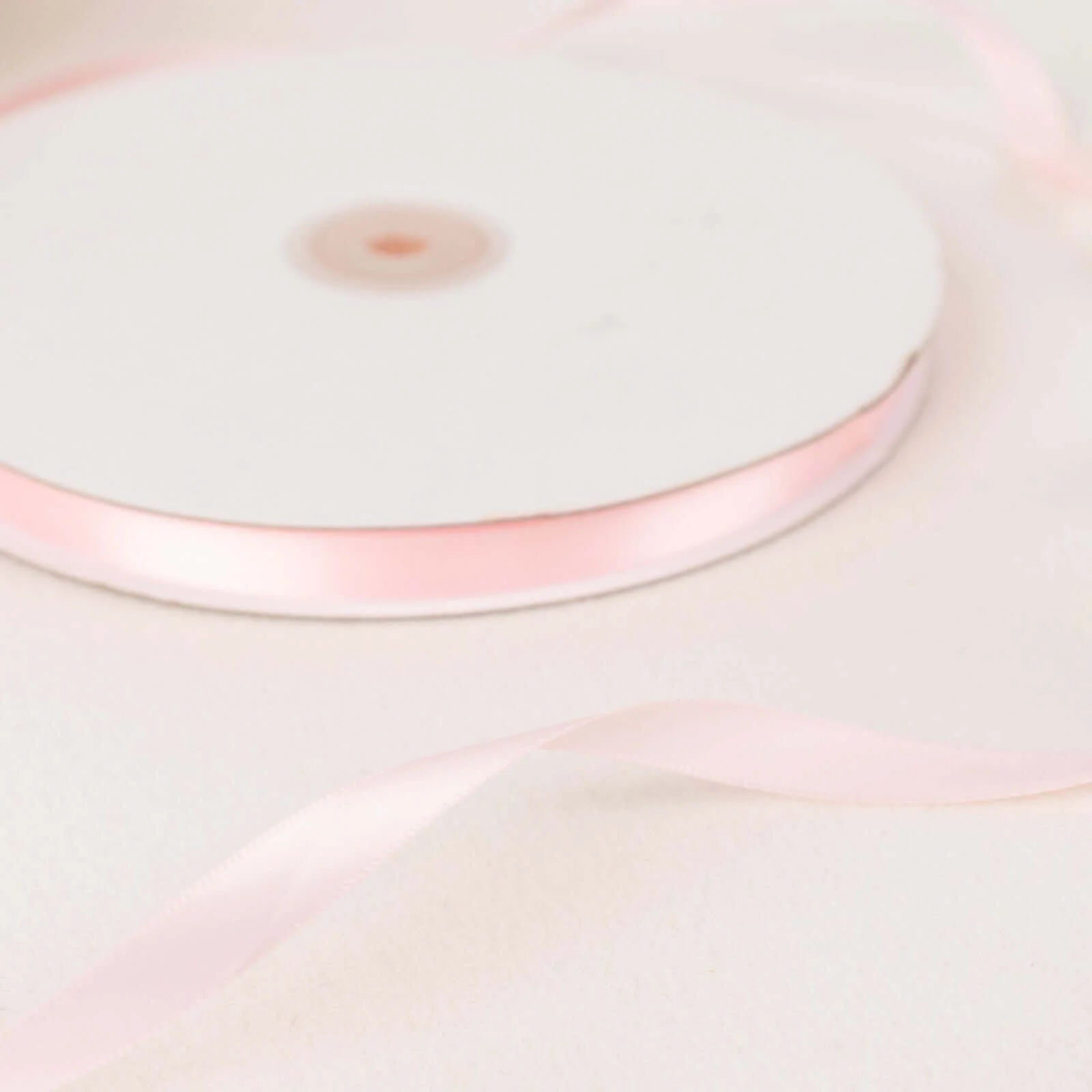 Blush Single Face Decorative Satin Ribbon 100 Yards 3/8" - Image 6