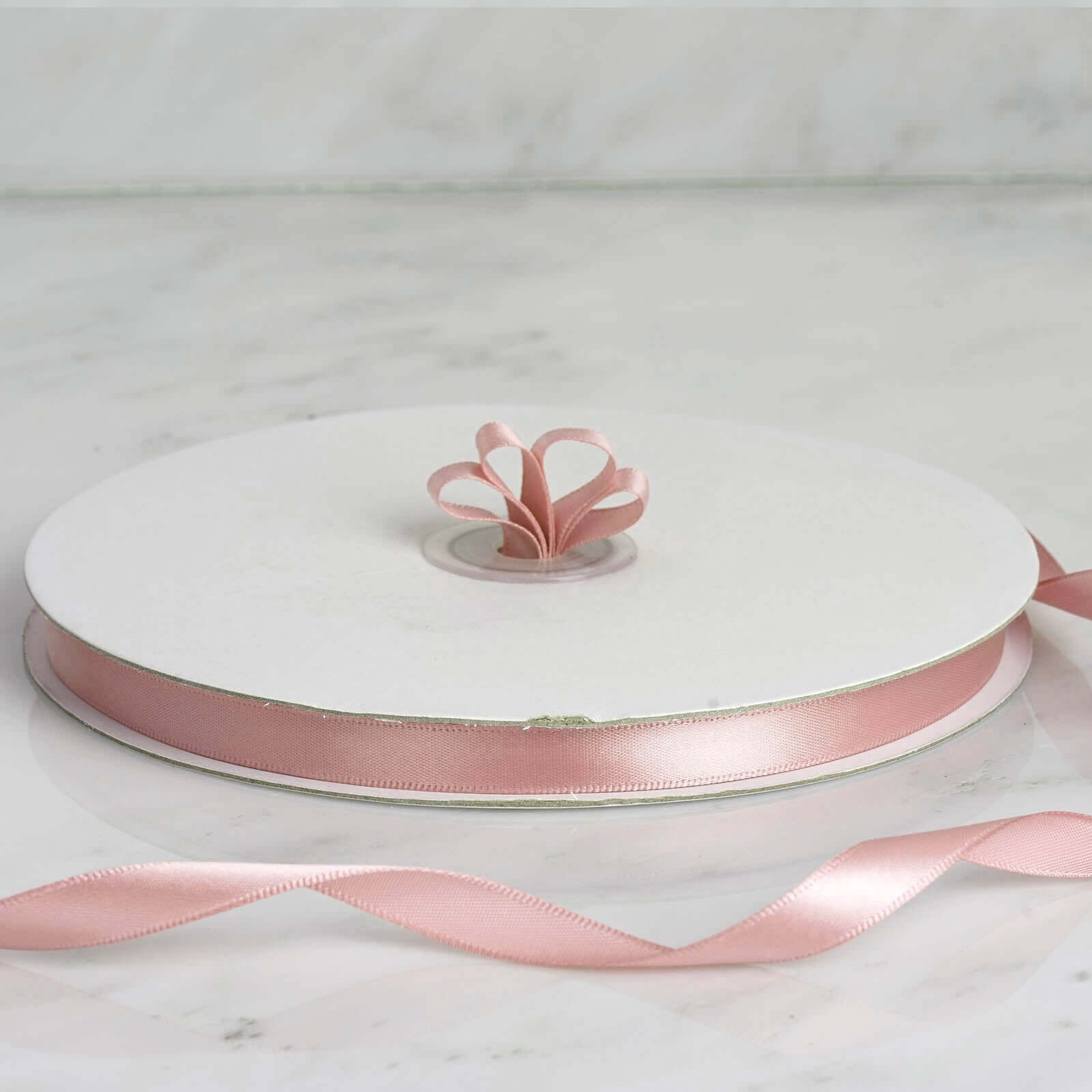 Blush Single Face Decorative Satin Ribbon 100 Yards 3/8" - Image 7