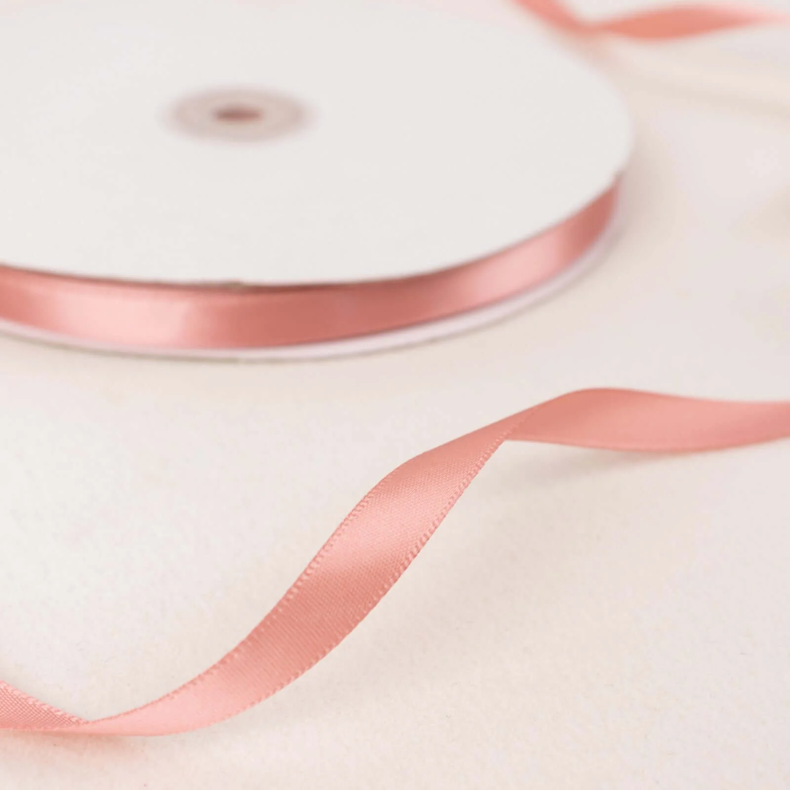 Dusty Rose Single Face Decorative Satin Ribbon 100 Yards 3/8" - Image 6