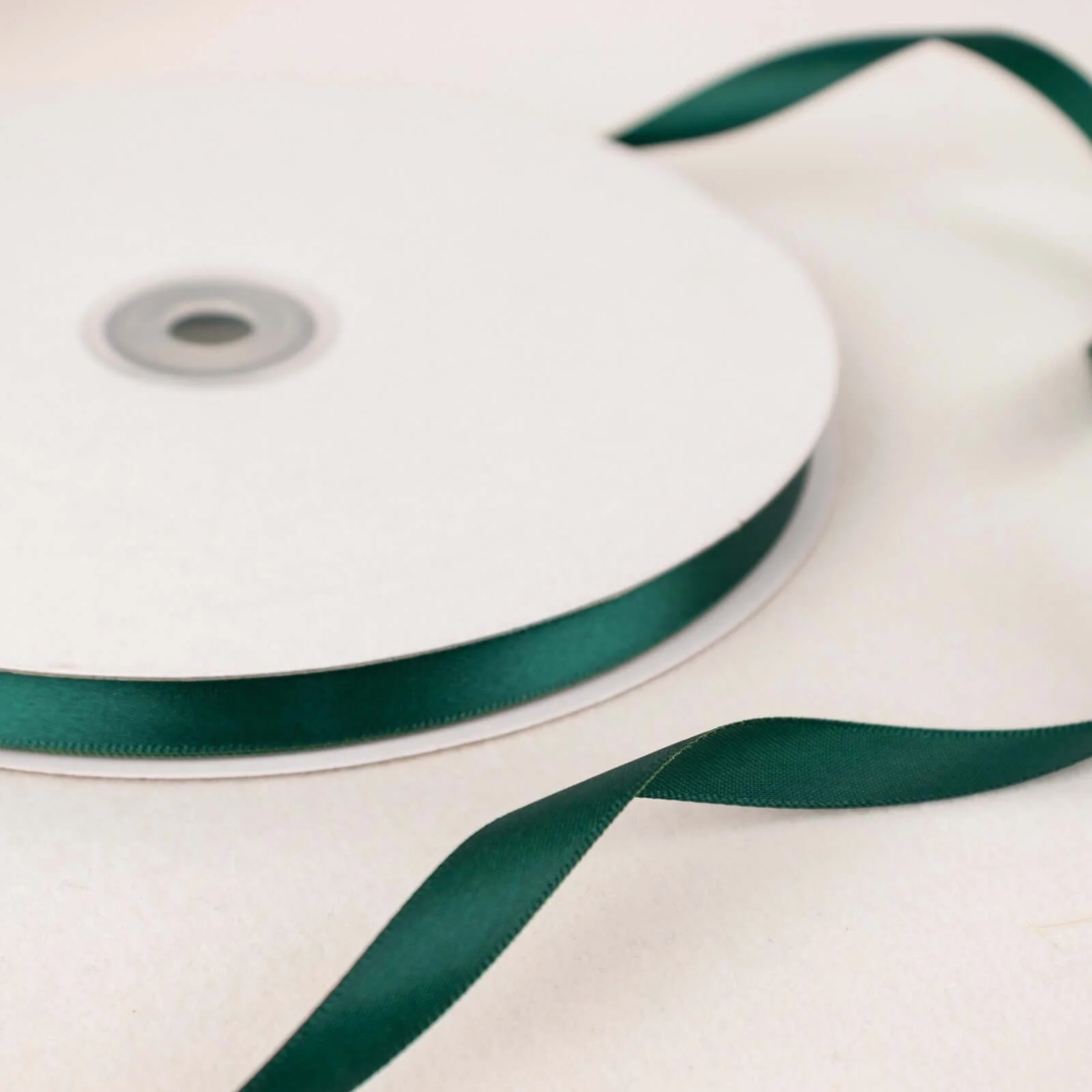 Hunter Emerald Green Single Face Decorative Satin Ribbon 100 Yards 3/8" - Image 5
