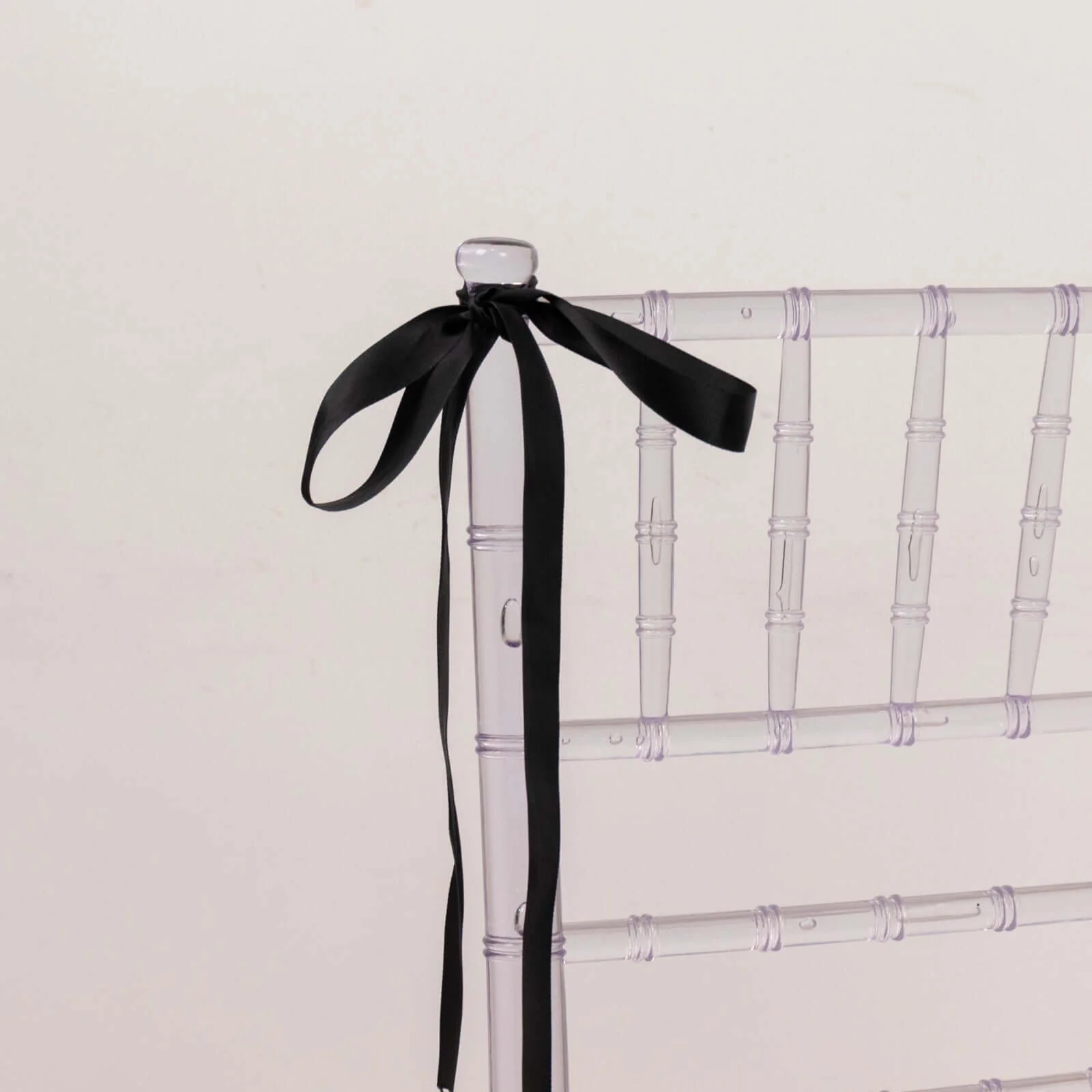 Black Single Face Decorative Satin Ribbon 100 Yards 7/8" - Image 9