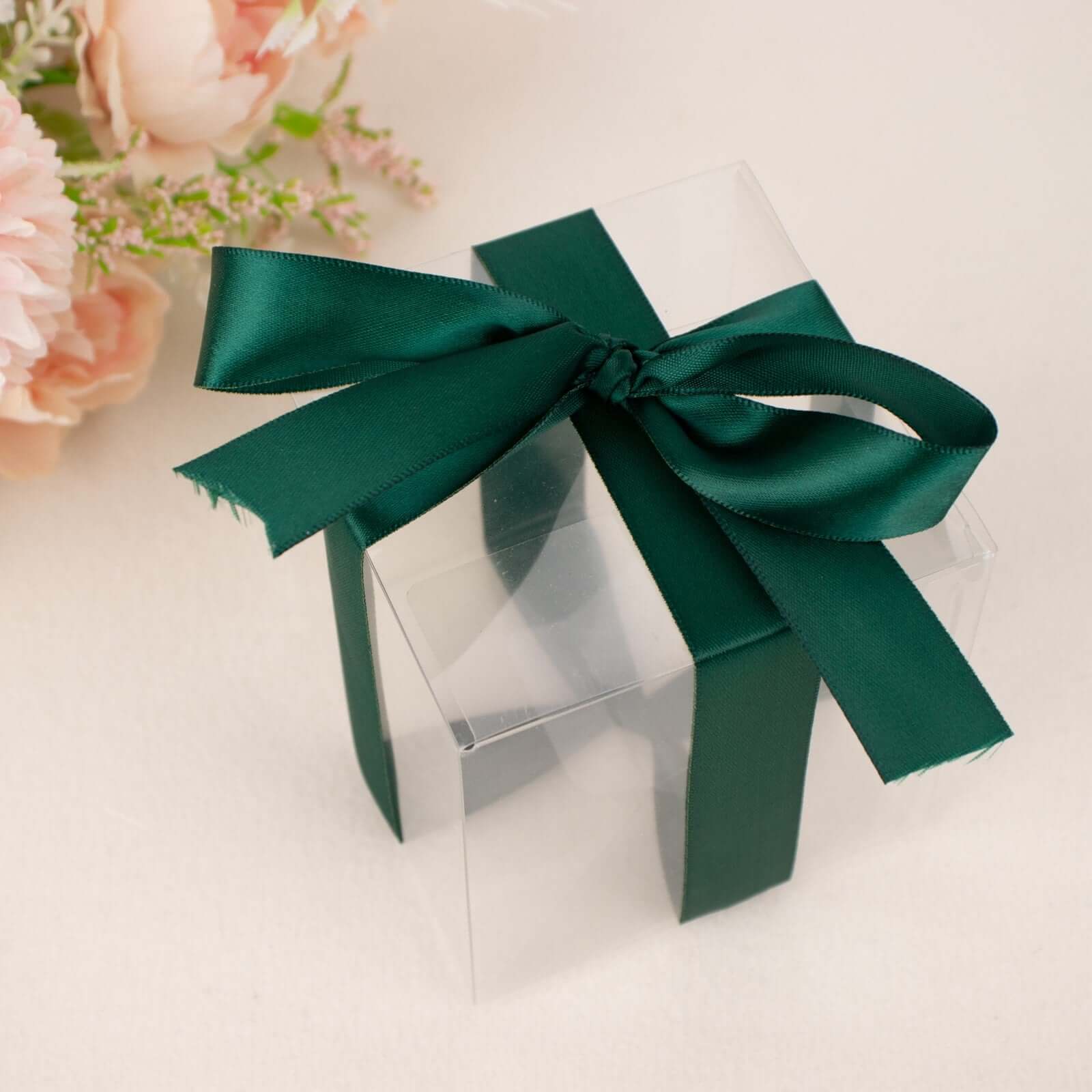 Hunter Emerald Green Single Face Decorative Satin Ribbon 100 Yards 7/8"