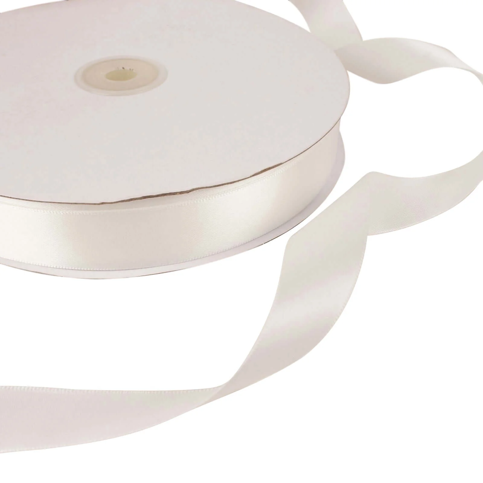 White Single Face Decorative Satin Ribbon 100 Yards 7/8" - Image 7