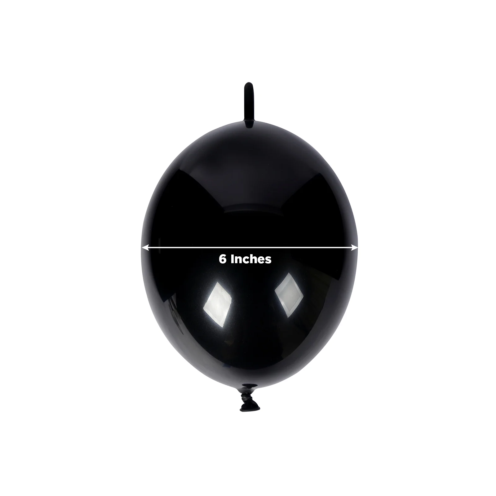 100 Pcs Biodegradable Quick Link Balloons 6" Matte Pastel Black, Latex Linking Balloons for Balloon Chains, Garland, Arch, Backdrop & Wall Decor - Image 3