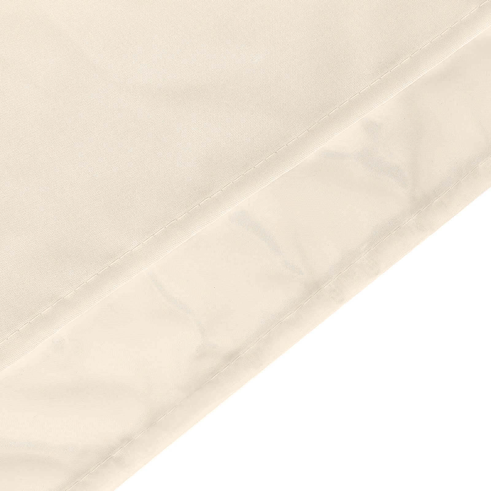 Beige Chiffon Polyester Divider Backdrop Curtain, Dual Layer Event Drapery Panel with Rod Pockets - 10ftx10ft - Image 8