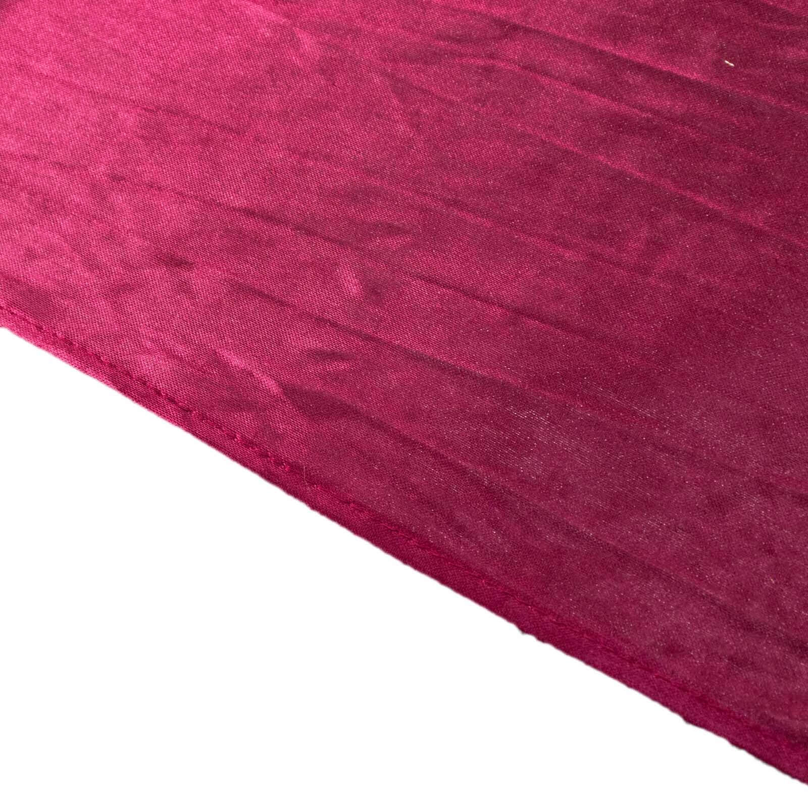 Burgundy Double Drape Pleated Satin Divider Backdrop Curtain Panel, Glossy Photo Booth Event Drapes - 10ftx10ft - Image 5