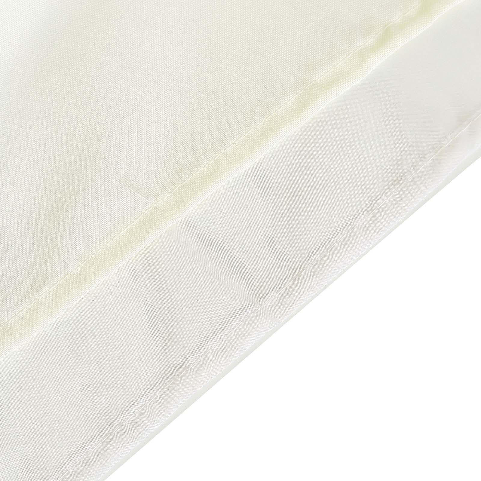Ivory Chiffon Polyester Backdrop Drape Curtain, Dual Layer Event Divider Panel with Rod Pockets - 10ftx10ft - Image 8