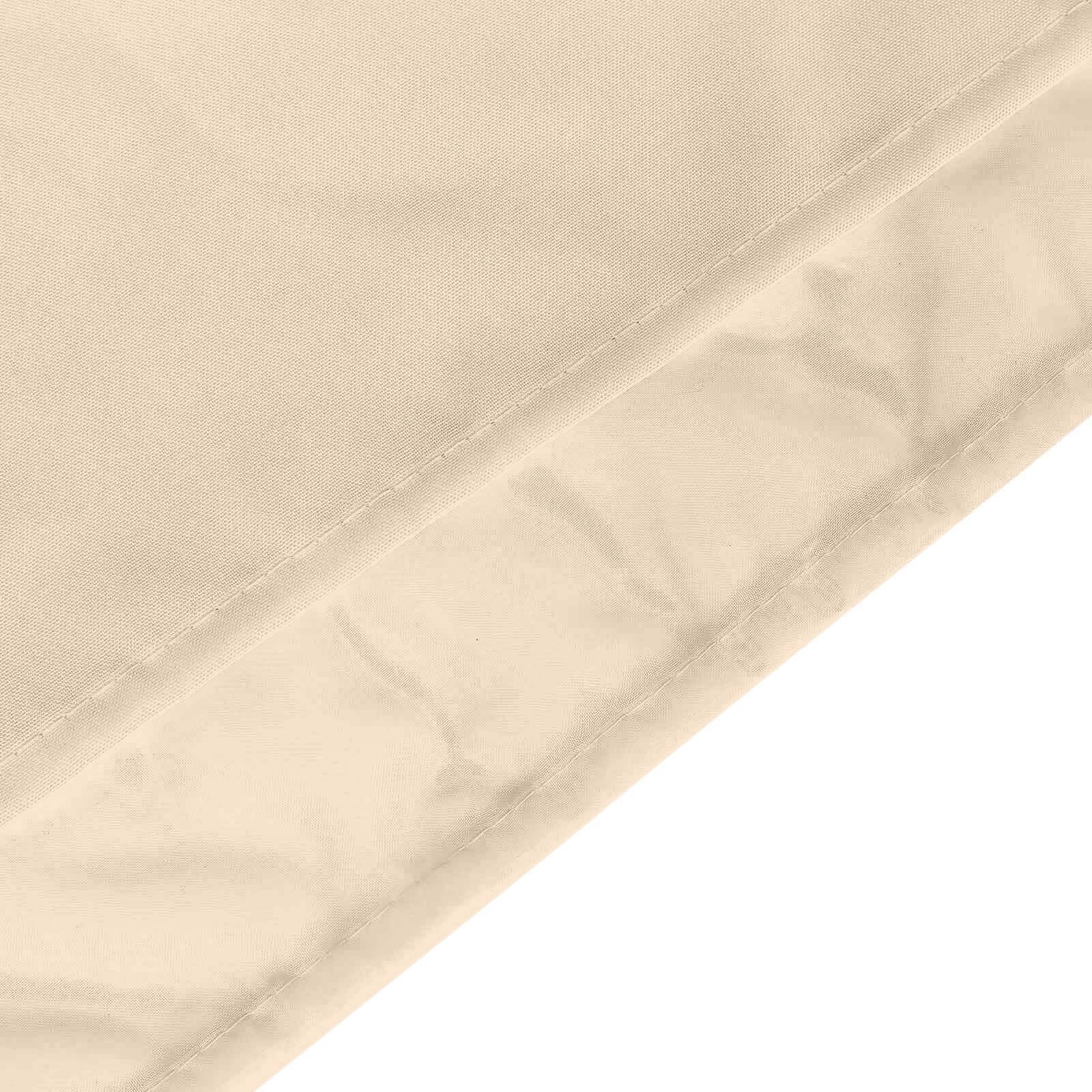 Nude Chiffon Polyester Backdrop Drape Curtain, Dual Layer Event Divider Panel with Rod Pockets - 10ftx10ft - Image 8