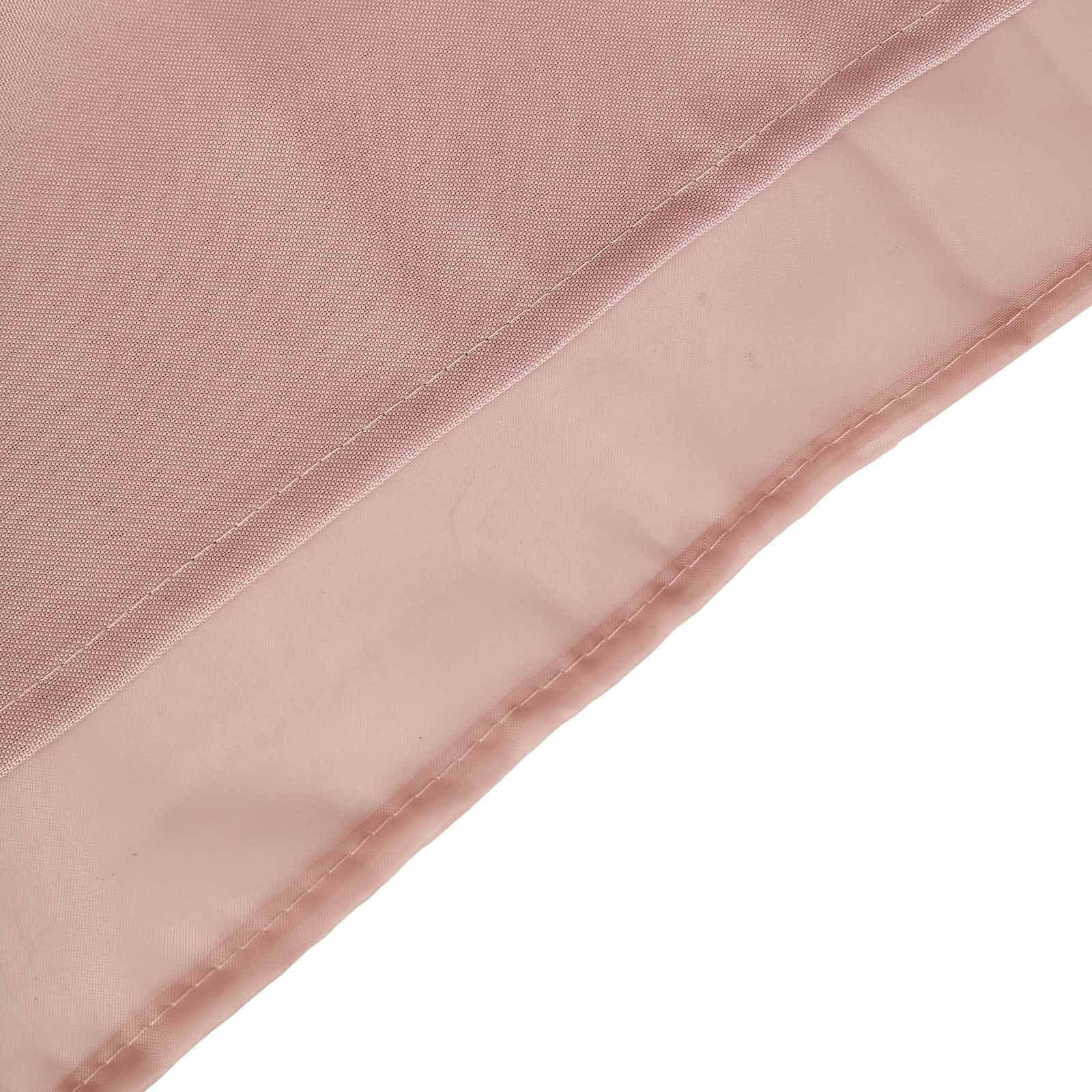 Dusty Rose Chiffon Polyester Backdrop Drape Curtain, Dual Layer Event Divider Panel with Rod Pockets - 10ftx10ft - Image 7