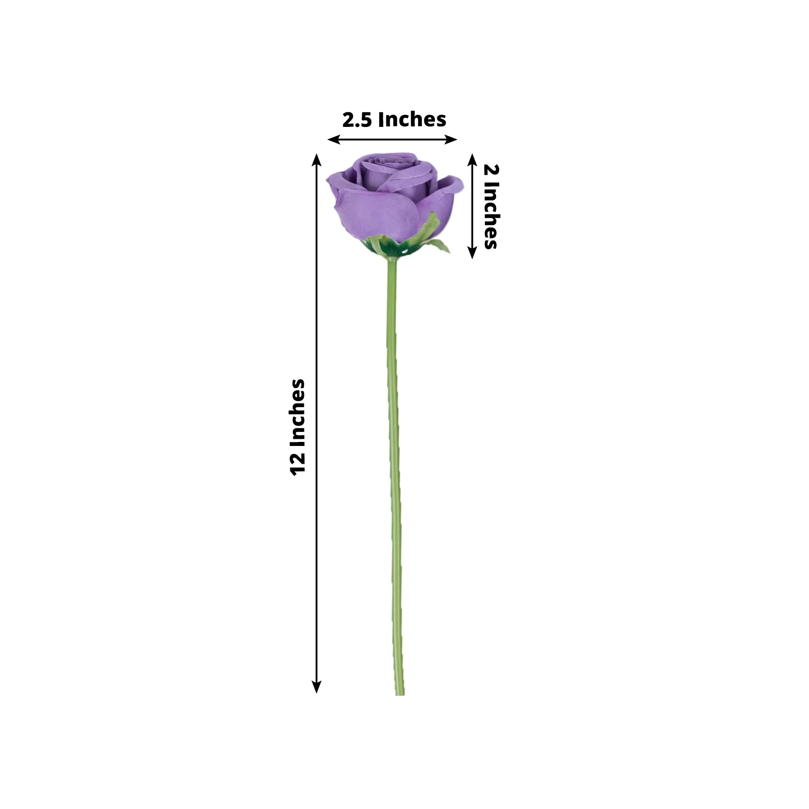 10 Pcs Purple Silk Roses - Realistic 12" Artificial Flowers for Arrangements & Bouquets - Image 3