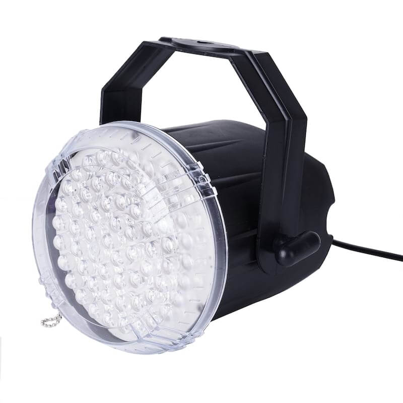 White 62 LED Stage Backdrop Uplight, Bright Strobe Spotlight With Brackets 10W - Image 7
