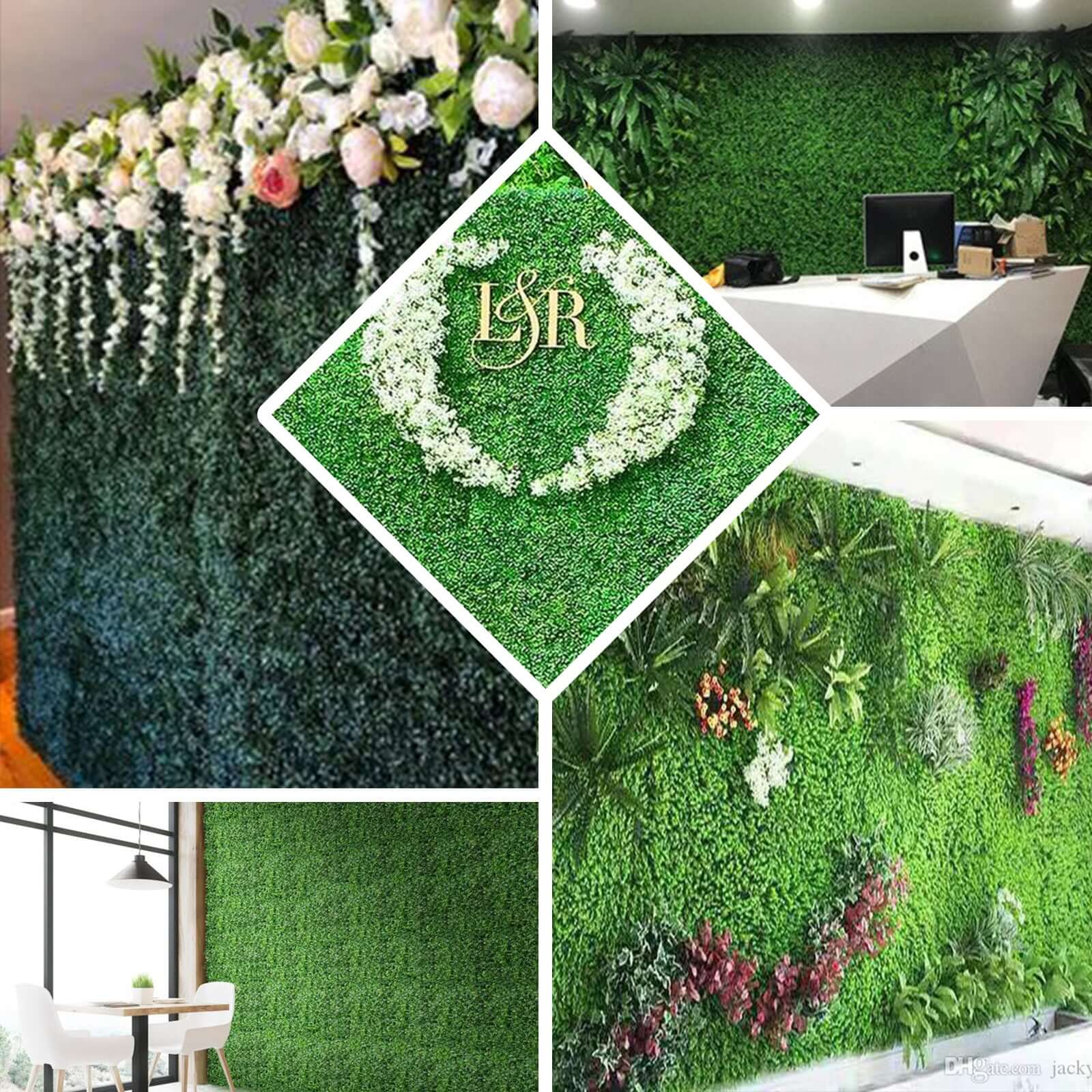 Dark Green Boxwood Hedge Garden Wall Backdrop Mat 4 Artificial Panels 11 Sq ft. - Image 5