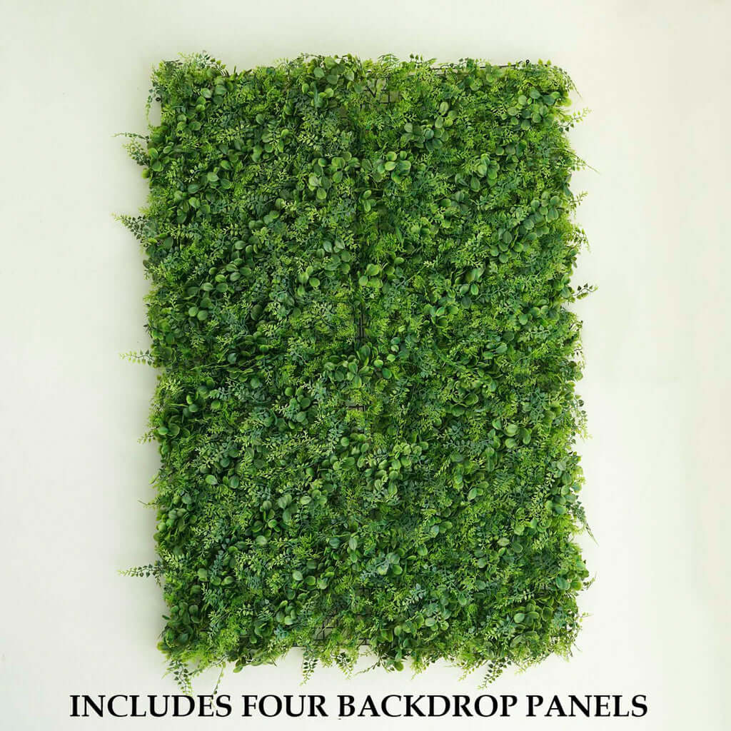 Green Boxwood Hedge Locust and Cypress Garden Wall Backdrop Mat 4 Artificial Panels 11 Sq ft. - Image 7
