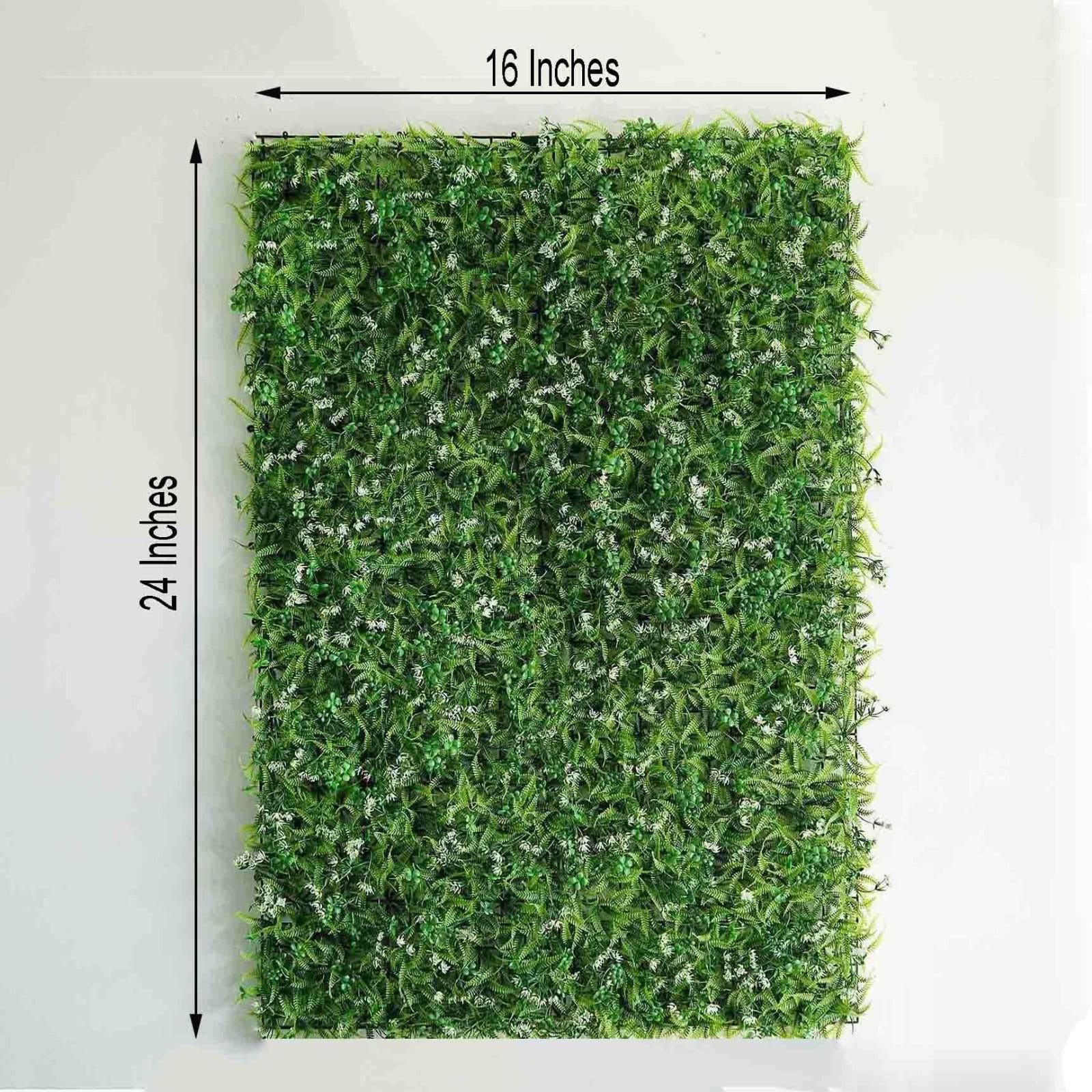 Green Flowery Boxwood Hedge Garden Wall Backdrop Mat 4 Artificial Panels 11 Sq ft. - Image 3