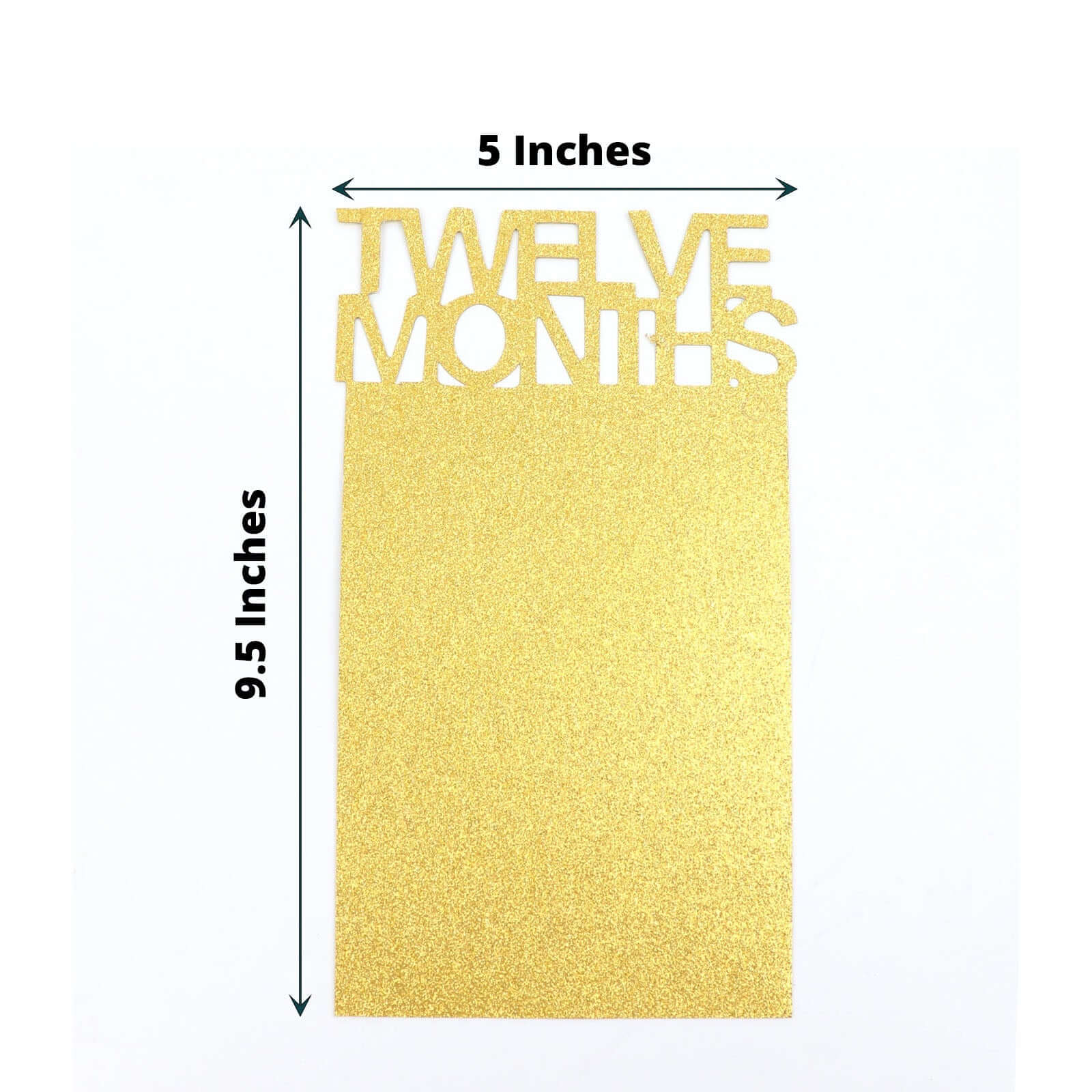 12 Month Milestone 1st Birthday Party Photo Backdrop Hanging Banner, Baby Photo Garland Banner 5.5ft - Image 3