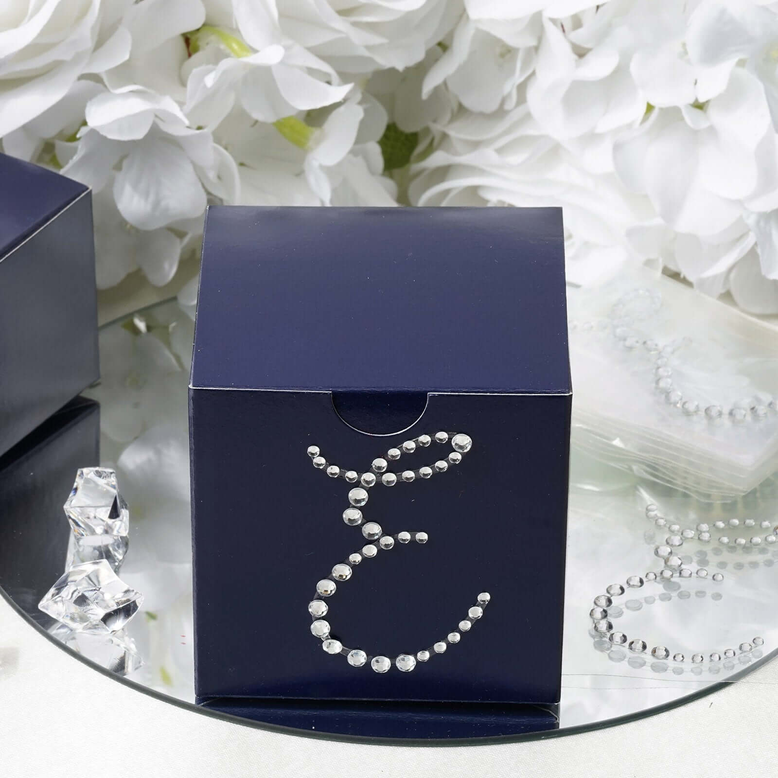 12 Pack Clear Rhinestone Monogram Letter Jewel Sticker Self Adhesive DIY Diamond Decor 1.5" - Image 11
