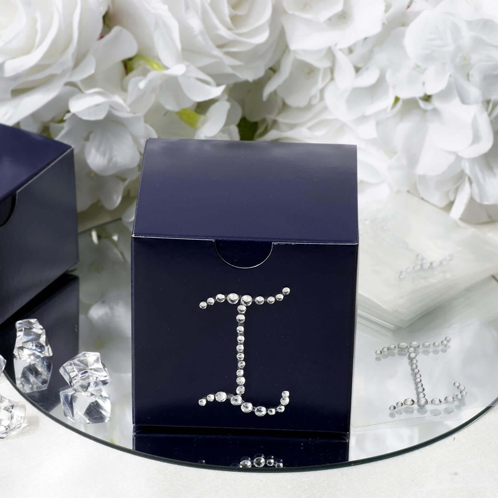12 Pack Clear Rhinestone Monogram Letter Jewel Sticker Self Adhesive DIY Diamond Decor 1.5" - Image 15
