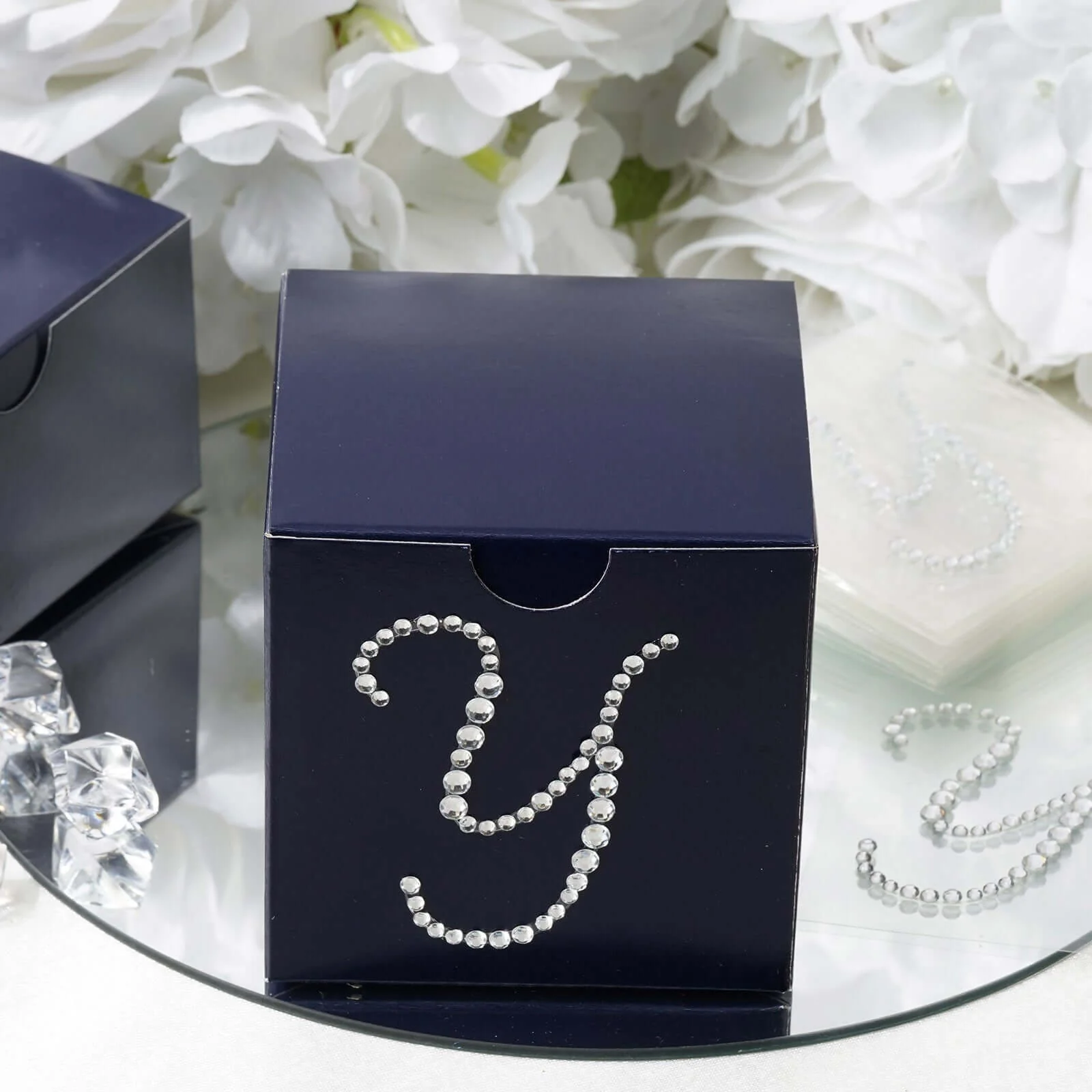 12 Pack Clear Rhinestone Monogram Letter Jewel Sticker Self Adhesive DIY Diamond Decor 1.5" - Image 31