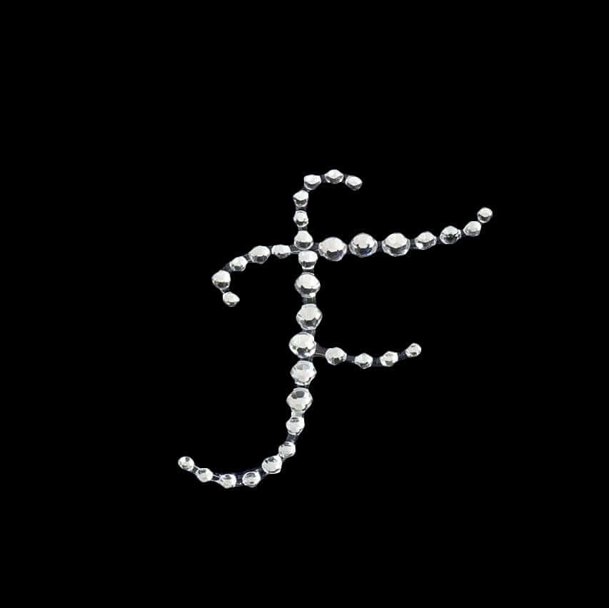 12 Pack Clear Rhinestone Monogram Letter "F" Jewel Sticker Self Adhesive DIY Diamond Decor 1.5" - Image 7